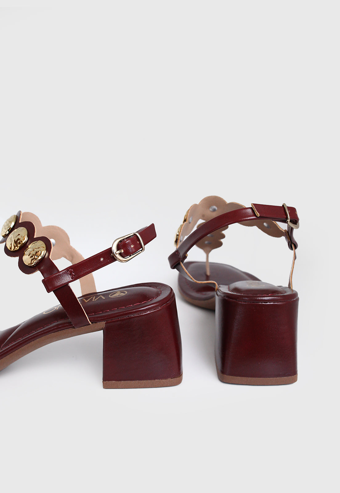 Sandalia Salto Medio 855055 Napa Rock Marsala