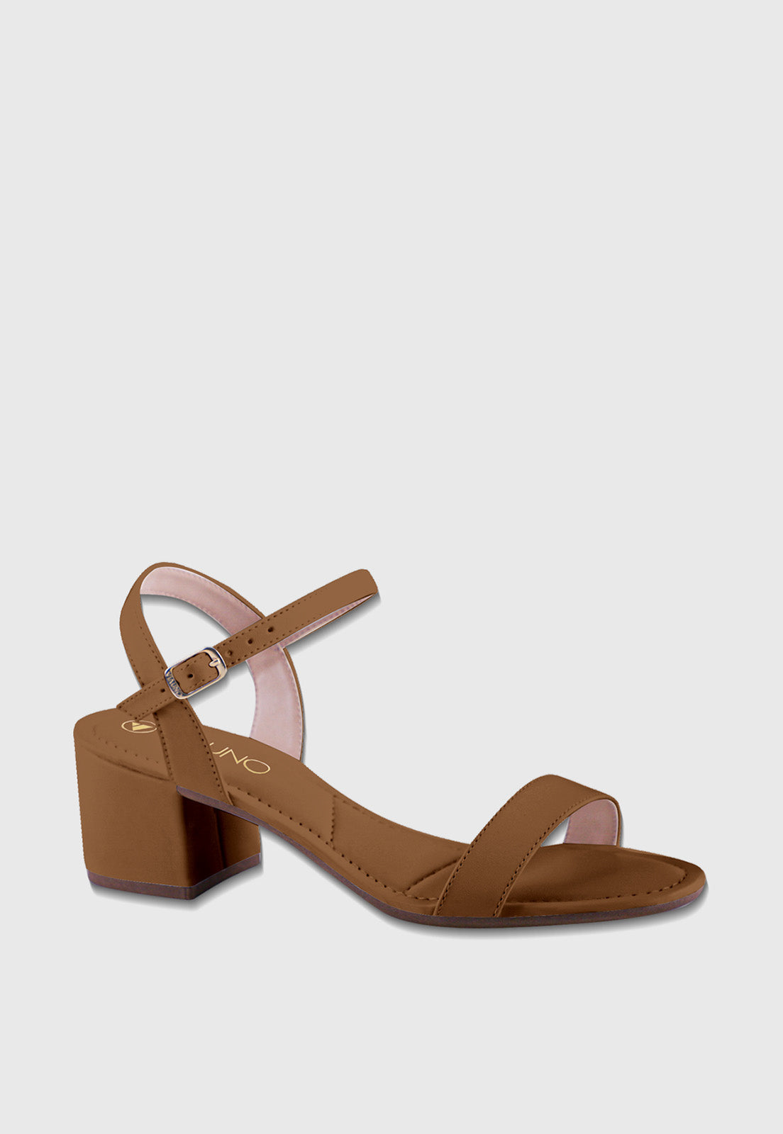 Sandalia Salto Medio 856022 Mestiço Nozes