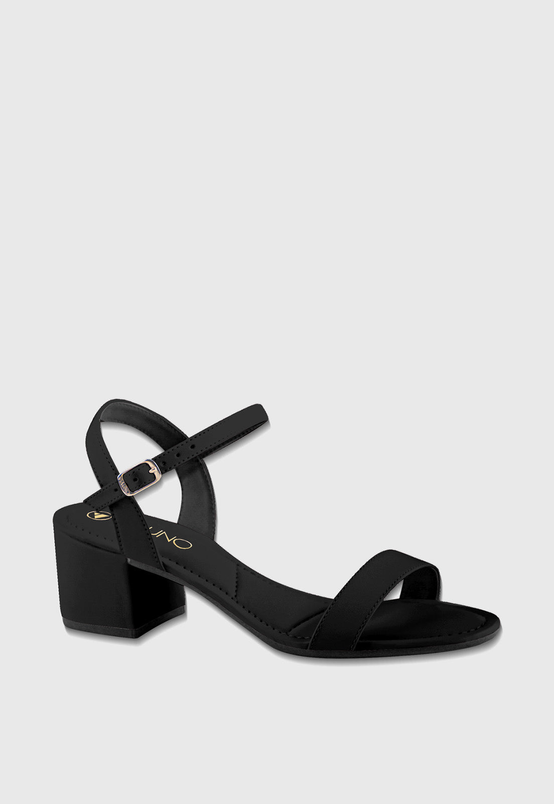Sandalia Salto Medio 856022 Mestiço Preto