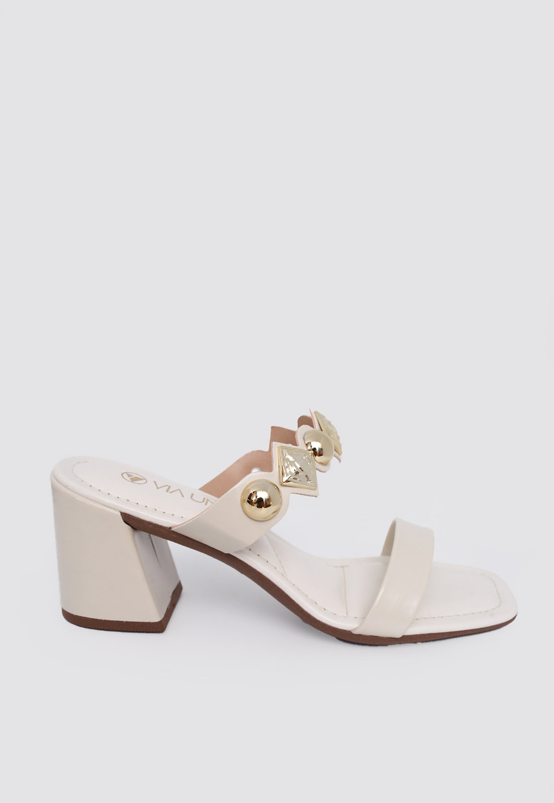Tamanco Medio 857038 Napa Rock Off White