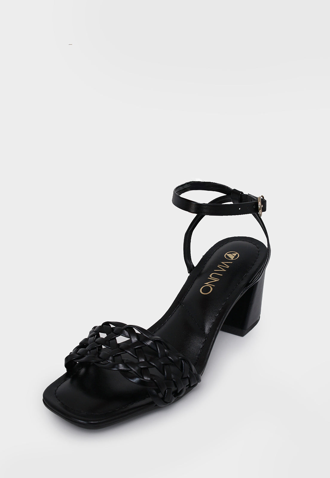 Sandalia Salto Medio 857041 Napa Rock Preto