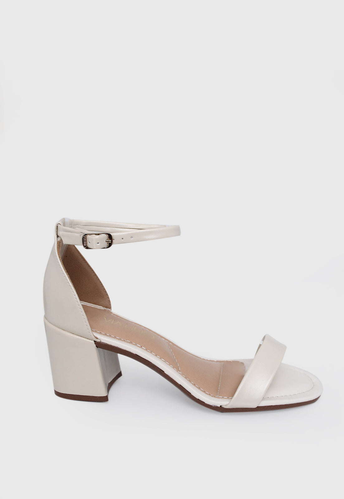 Sandalia Salto Medio 858026 Napa Rock Off White
