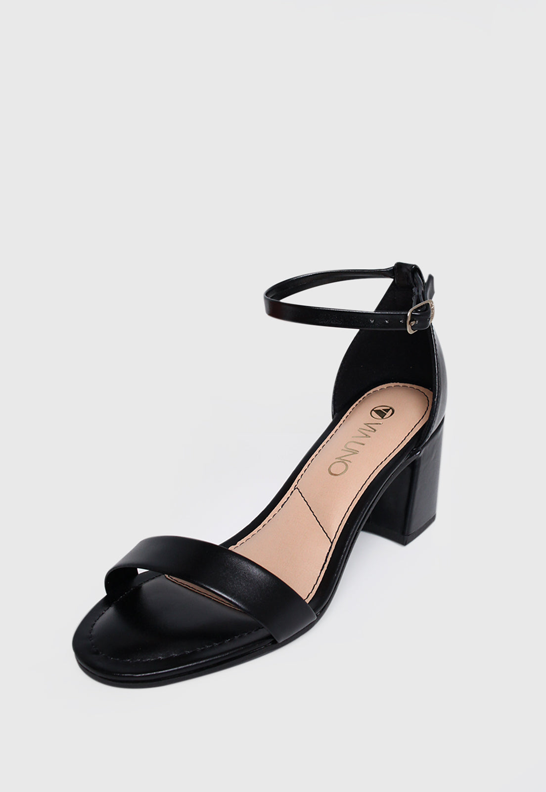Sandalia Salto Medio 858026 Napa Rock Preto