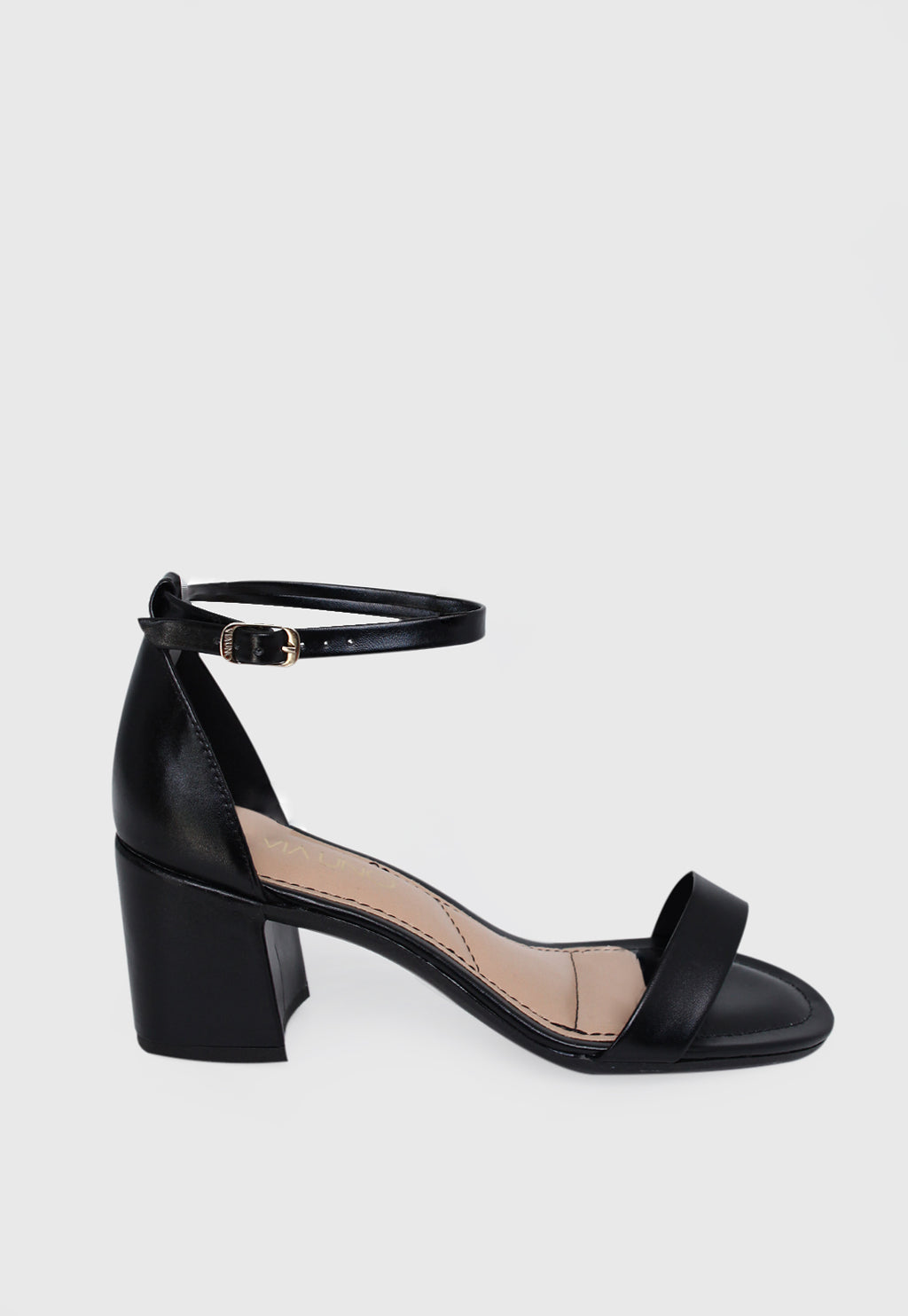 Sandalia Salto Medio 858026 Napa Rock Preto