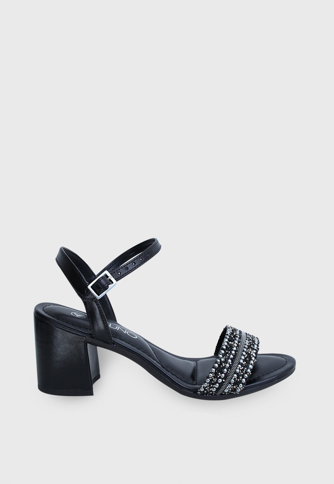 Sandalia Salto Medio 858030 Elegance Ouro Light