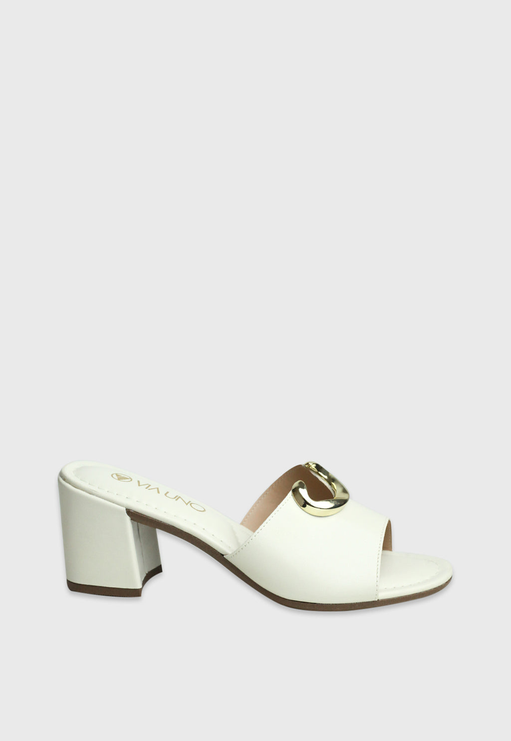 Tamanco Medio 858034 Napa Rock Off White