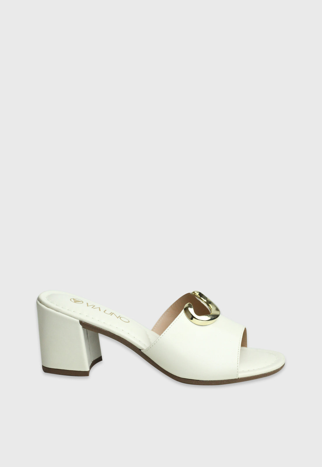 Tamanco Medio 858034 Napa Rock Off White