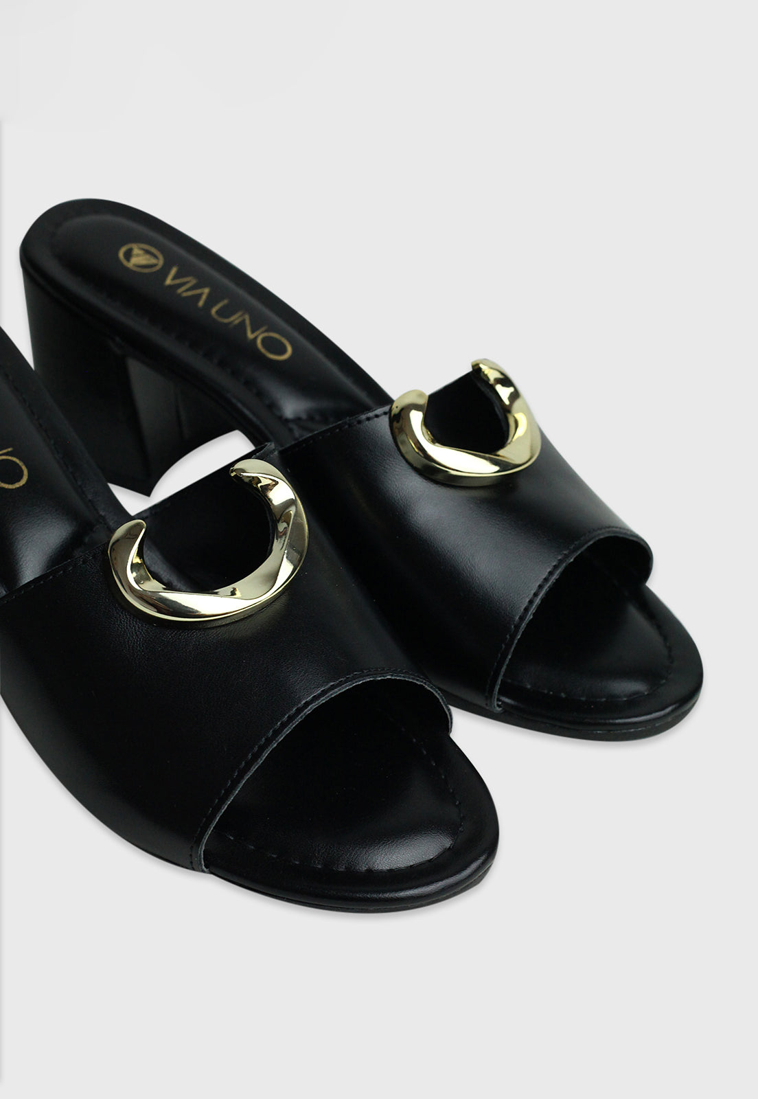 Tamanco Medio 858034 Napa Rock Preto