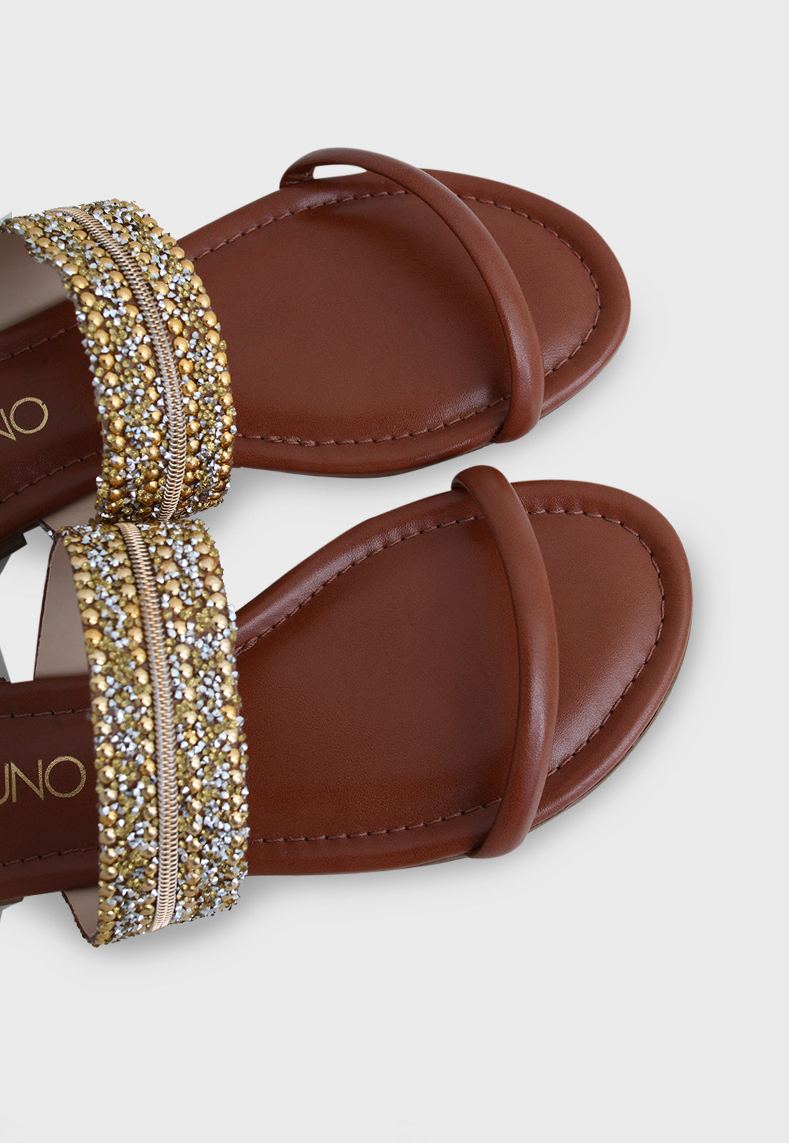 Sandalia Flat 859101 Napa Rock Caramelo