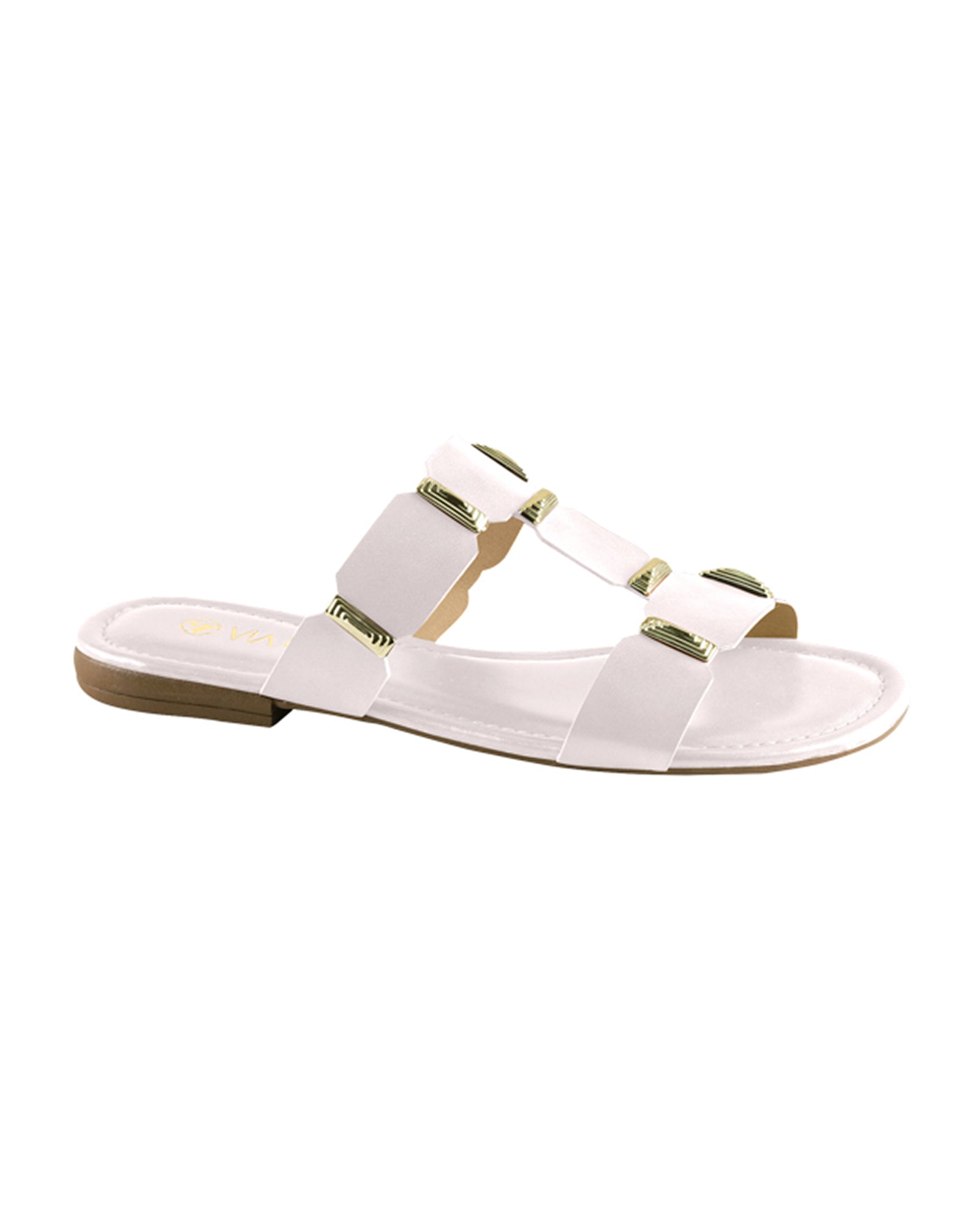 Sandalia Flat 859134 Napa Rock Off White