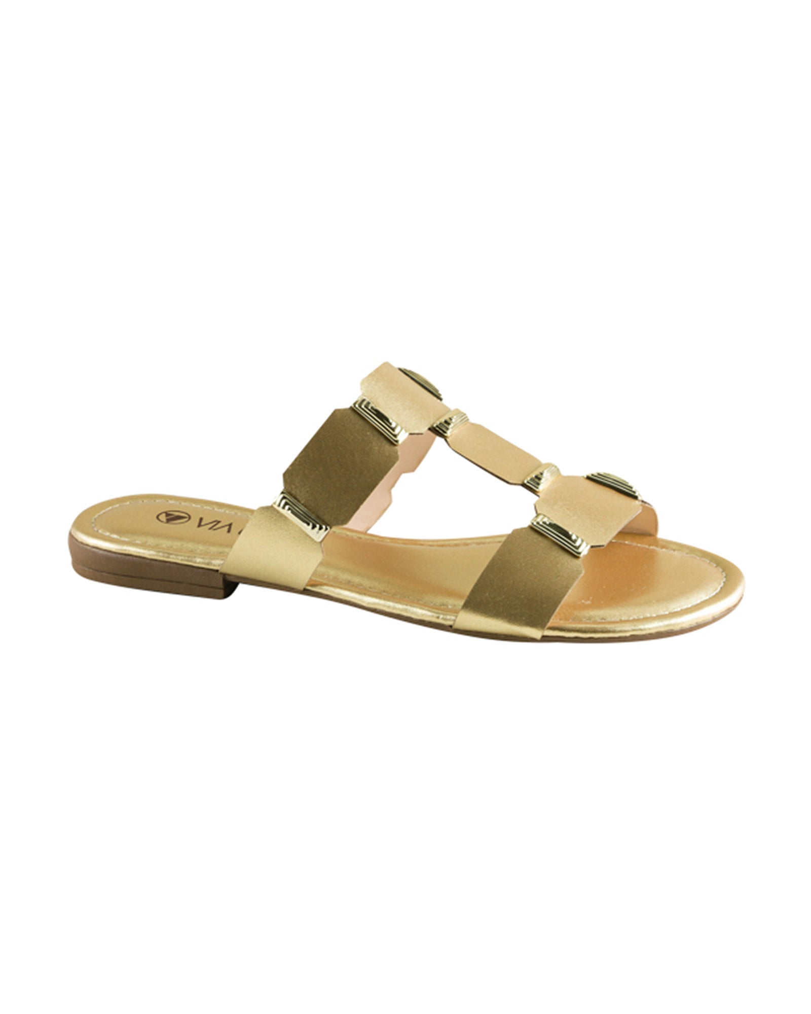 Sandalia Flat 859134 Sun Glo C Ouro Light