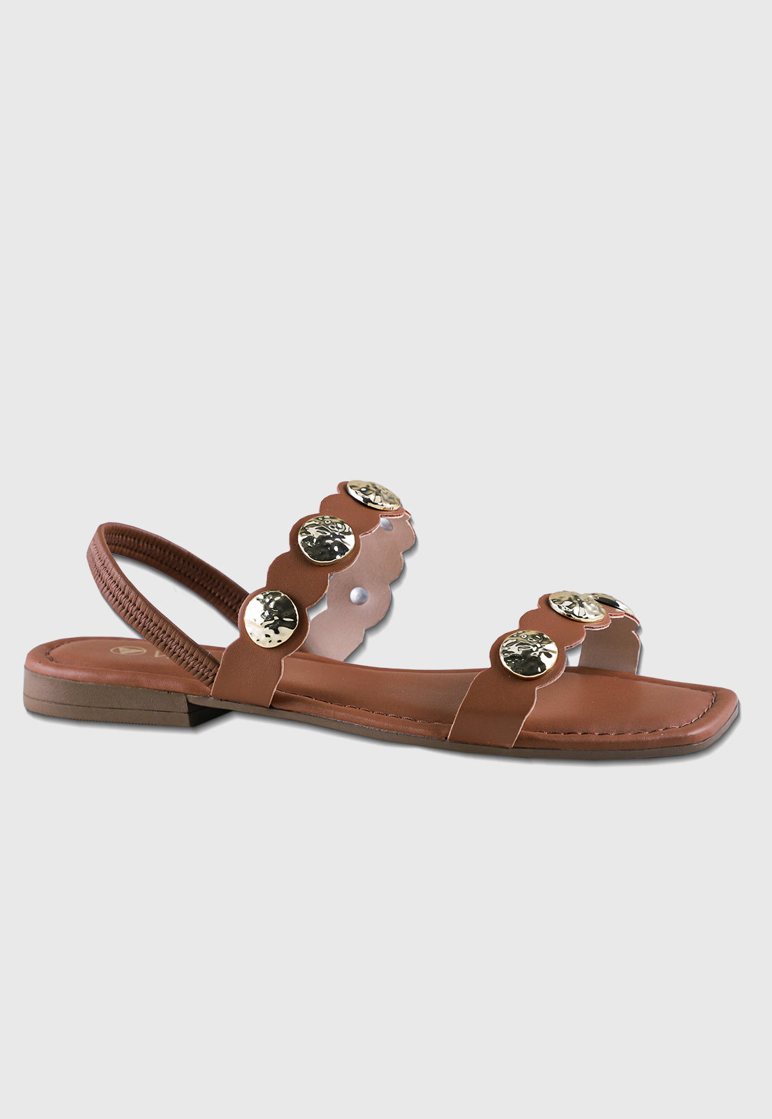 Rasteira Flat 860084 Mestiço Nozes