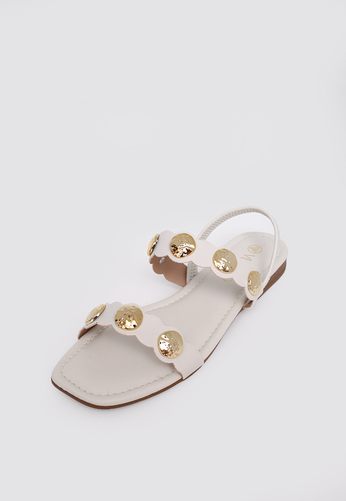 Rasteira Flat 860084 Mestiço Off White
