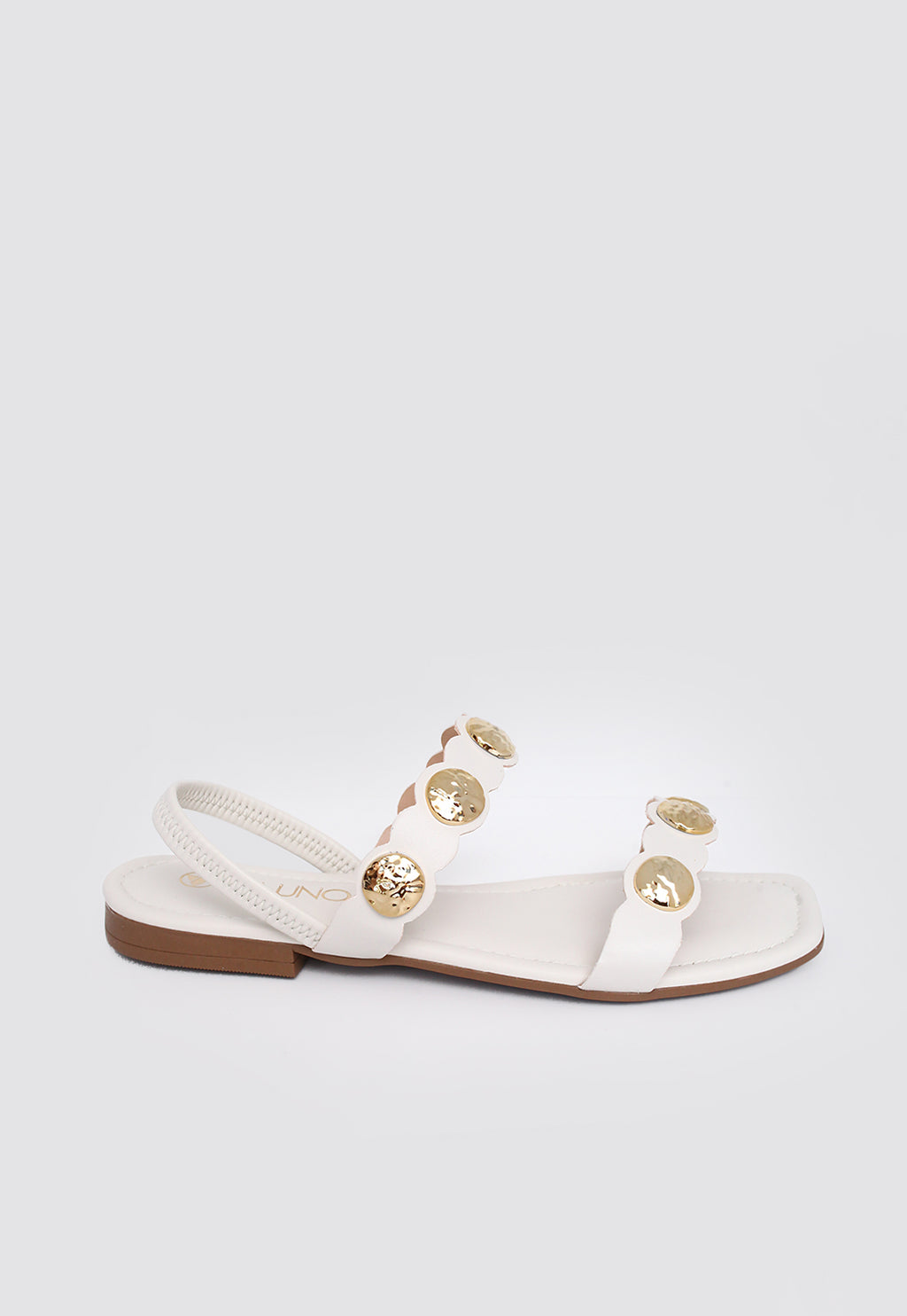 Rasteira Flat 860084 Mestiço Off White