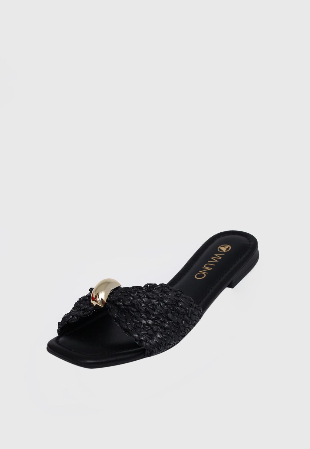 Rasteira Flat 860097 Mestiço Preto
