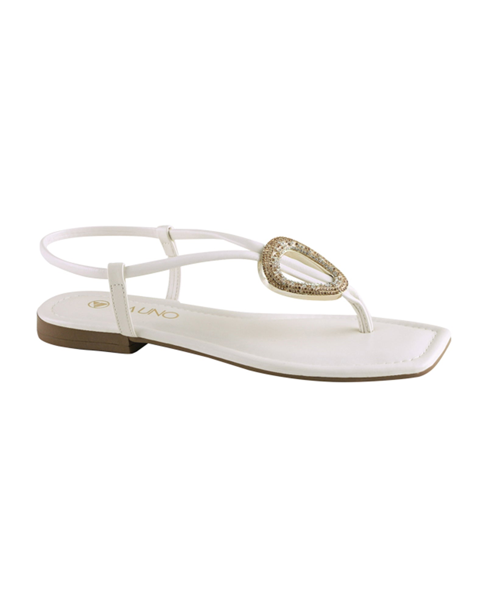 Sandalia Flat 860123 Napa Rock Off White