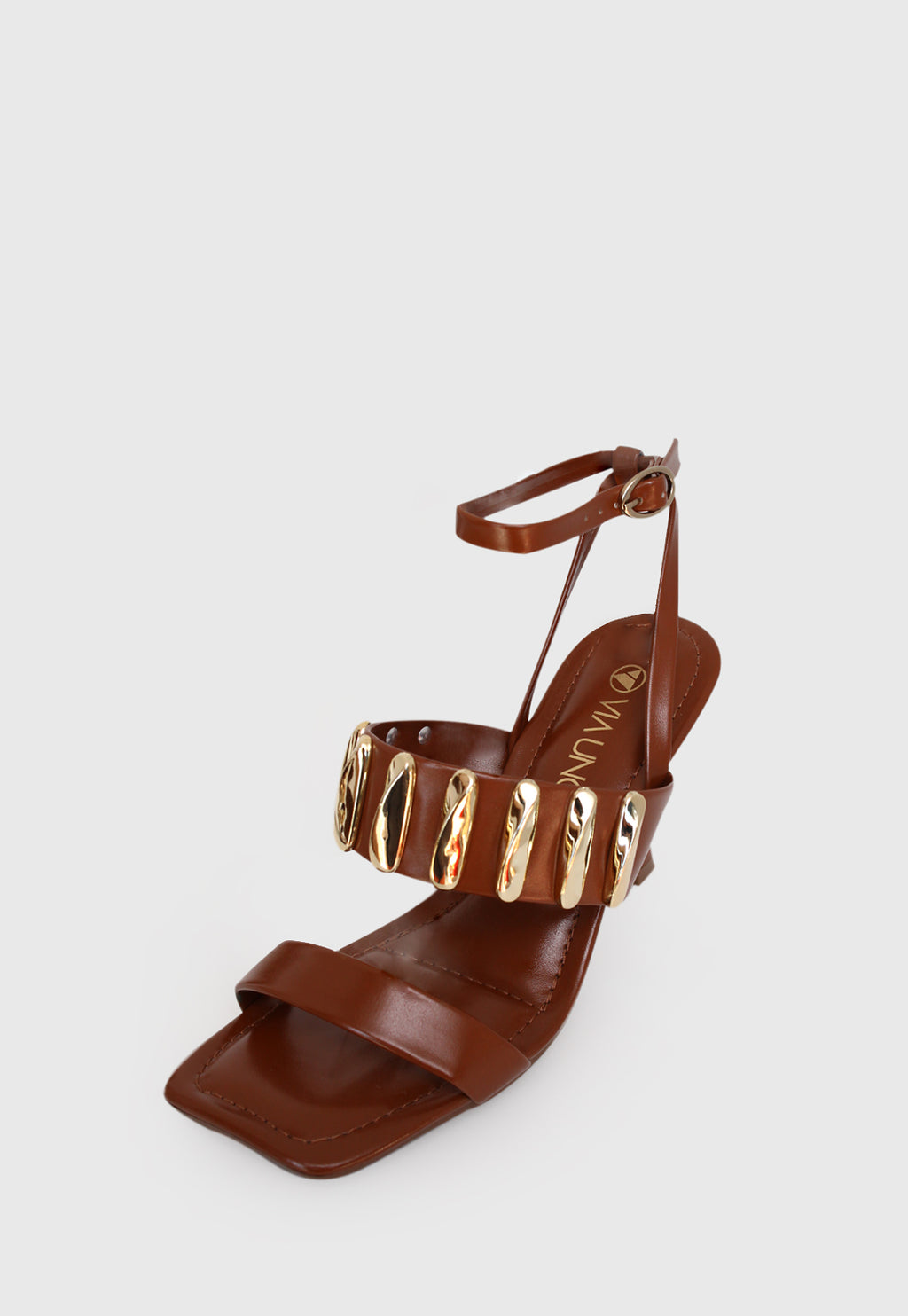 Sandalia Salto Alto 871016 Napa Rock Caramelo