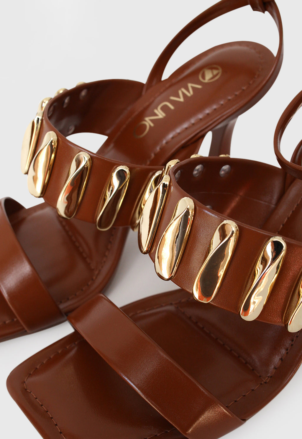 Sandalia Salto Alto 871016 Napa Rock Caramelo