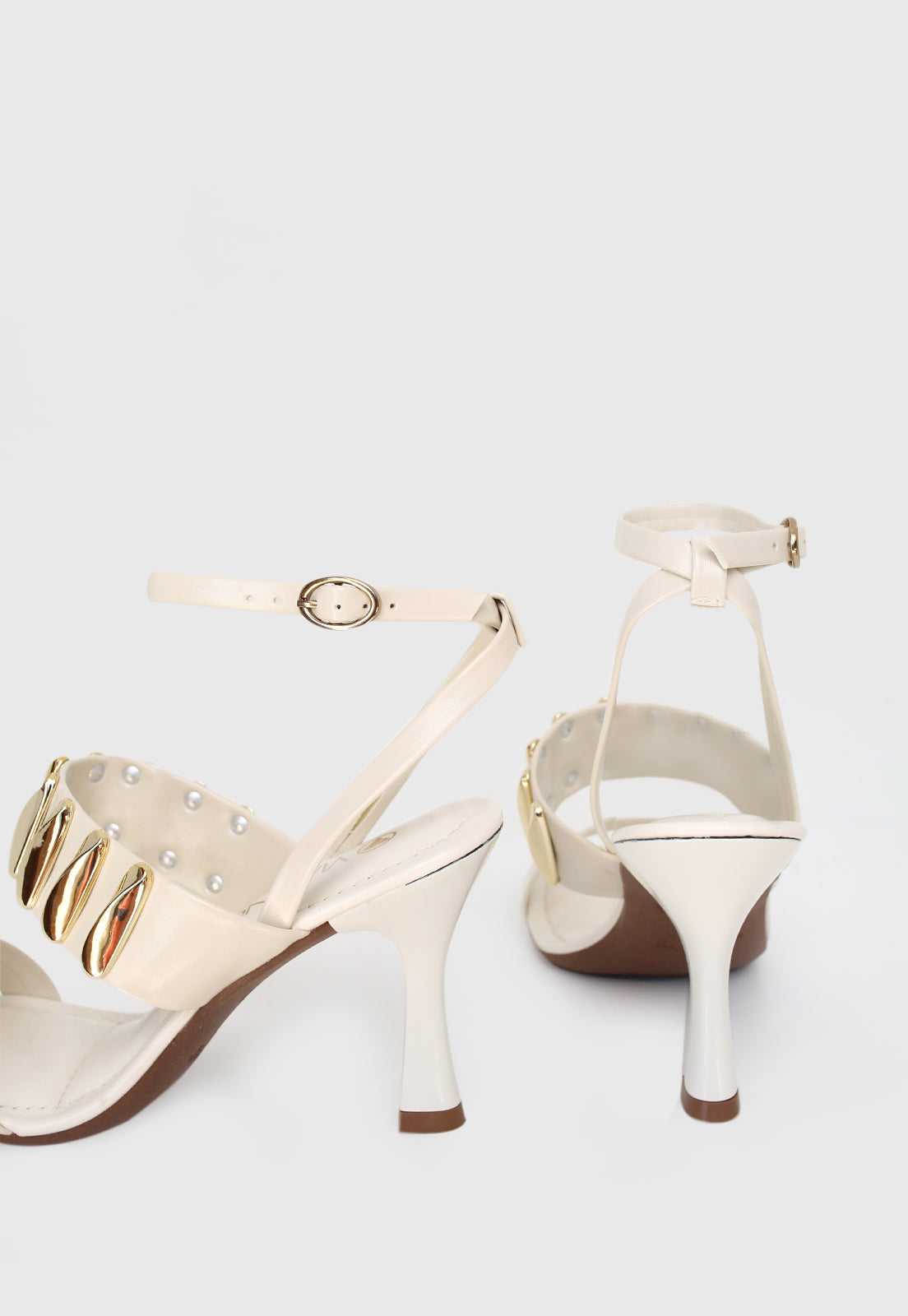 Sandalia Salto Alto 871016 Napa Rock Off White