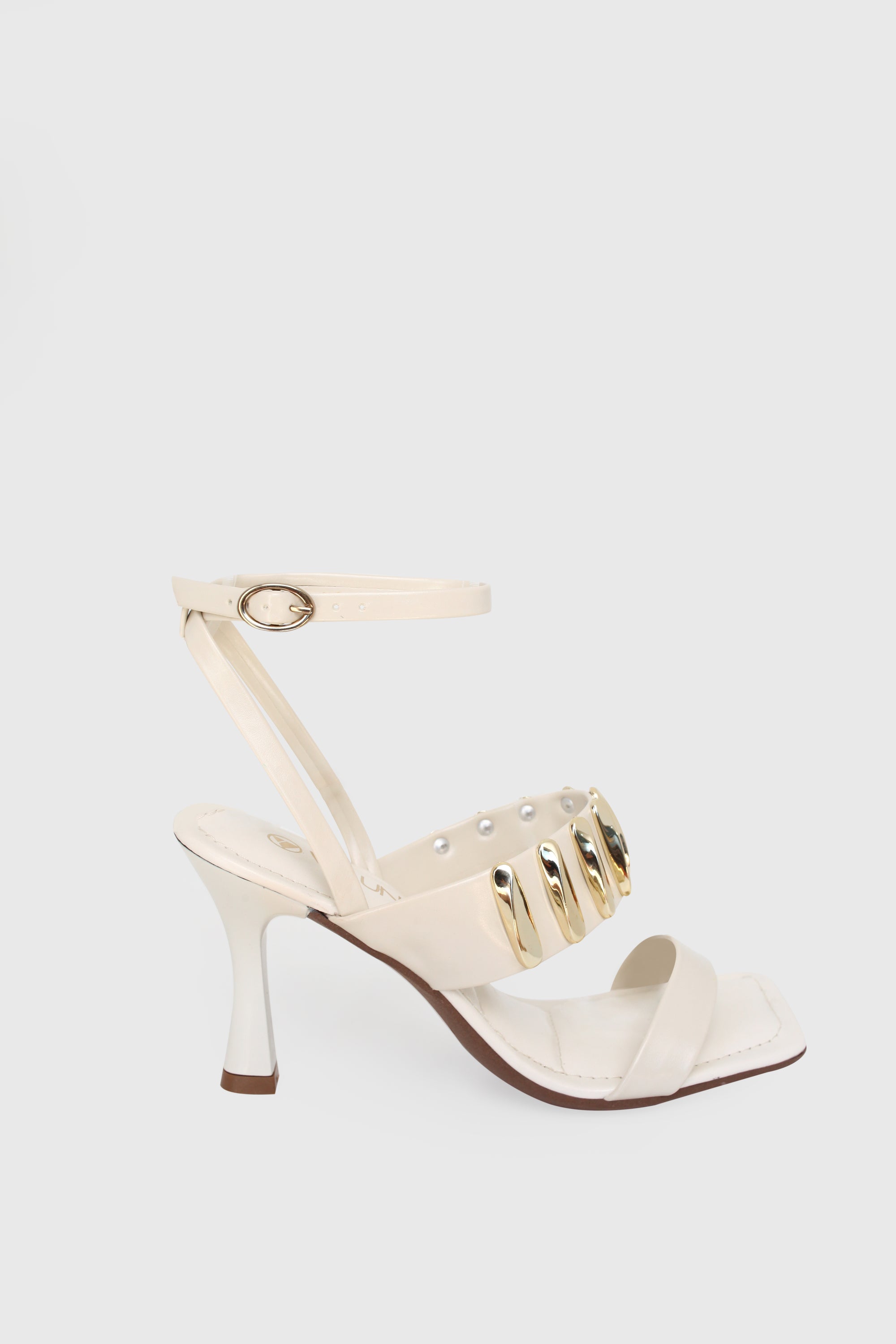 Sandalia Salto Alto 871016 Napa Rock Off White