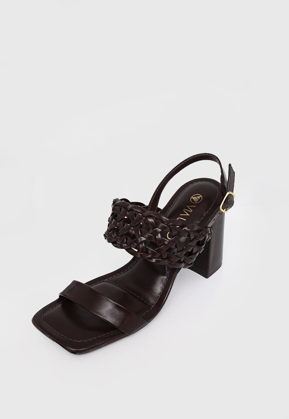 Sandalia Salto Alto 872024 Napa Rock Marrom