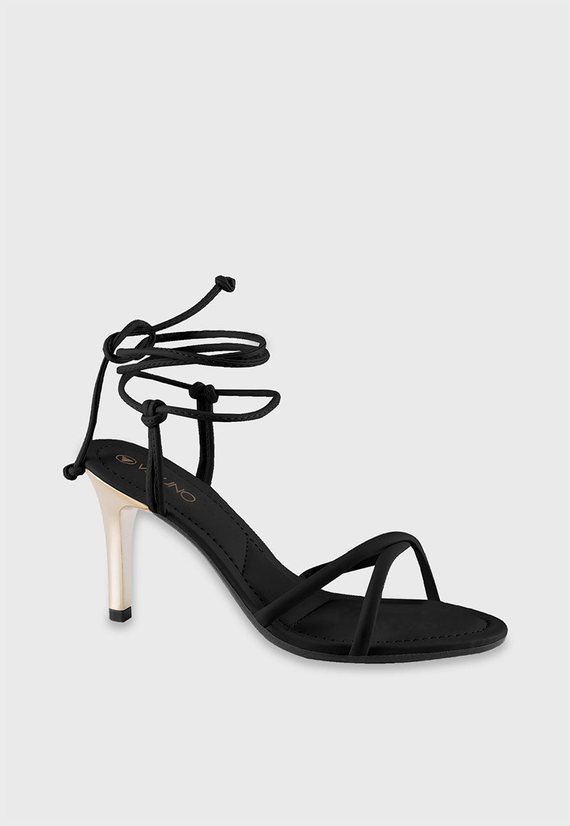 Sandalia Salto Alto 873011 Mestiço Preto