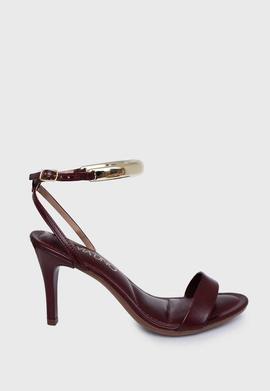 Sandalia Salto Alto 873018 Napa Rock Marsala