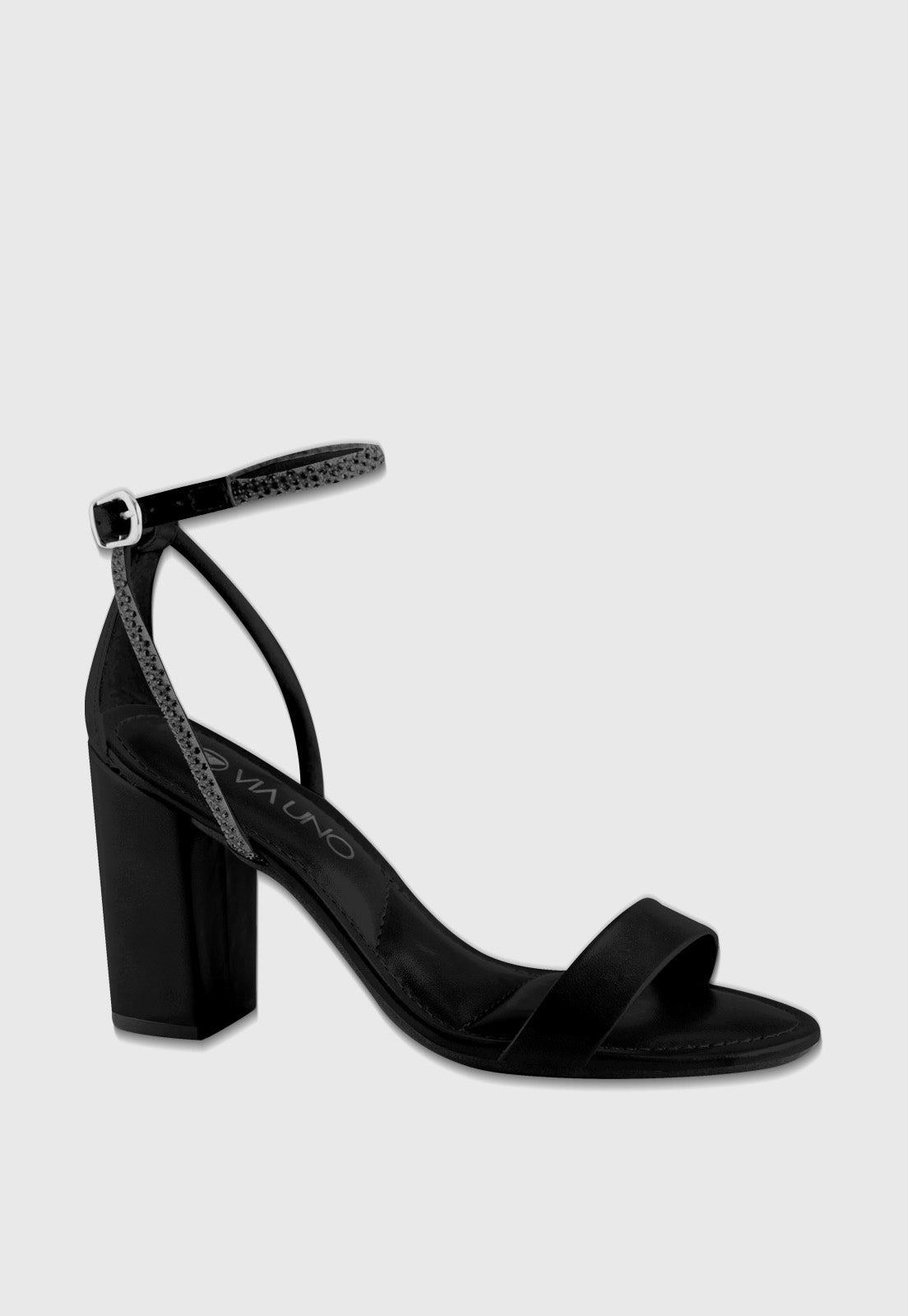 Sandalia Salto Alto 874010 Napa Rock Preto