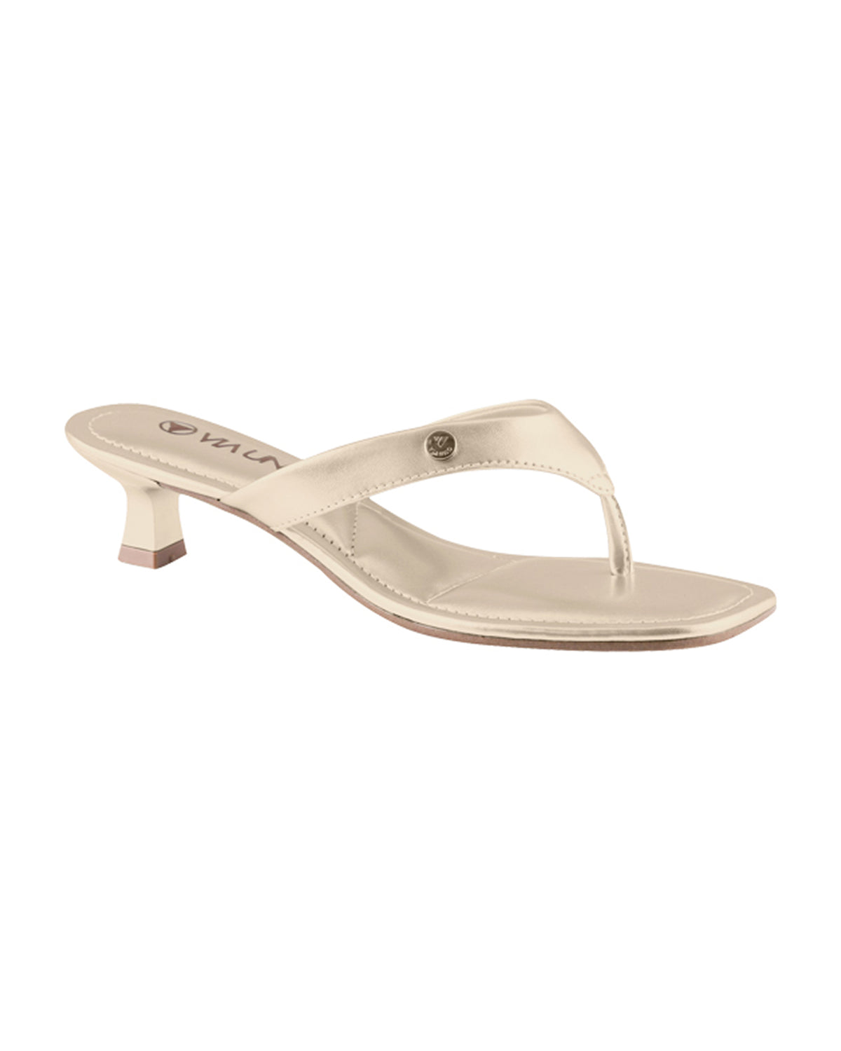 Tamanco Baixo 876008 Metalizado Ouro Light