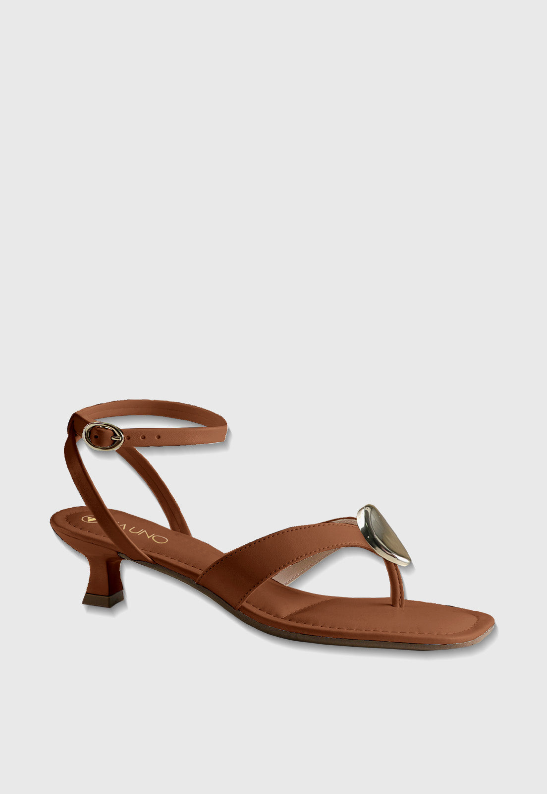 Sandalia Salto Baixo 876024 Napa Rock Caramelo