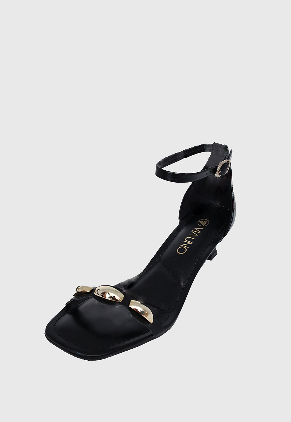 Sandalia Salto Baixo 876025 Napa Rock Preto
