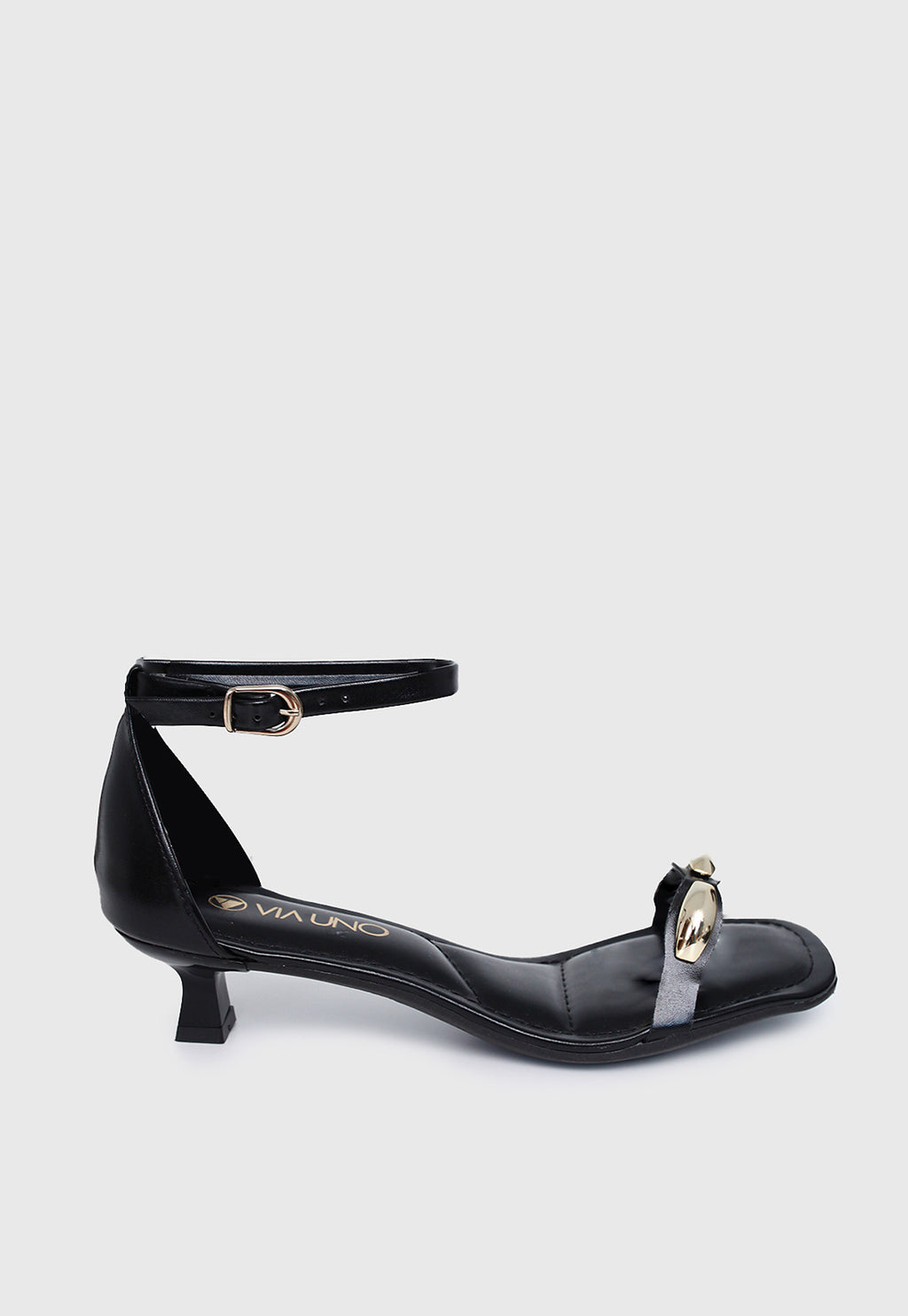 Sandalia Salto Baixo 876025 Napa Rock Preto