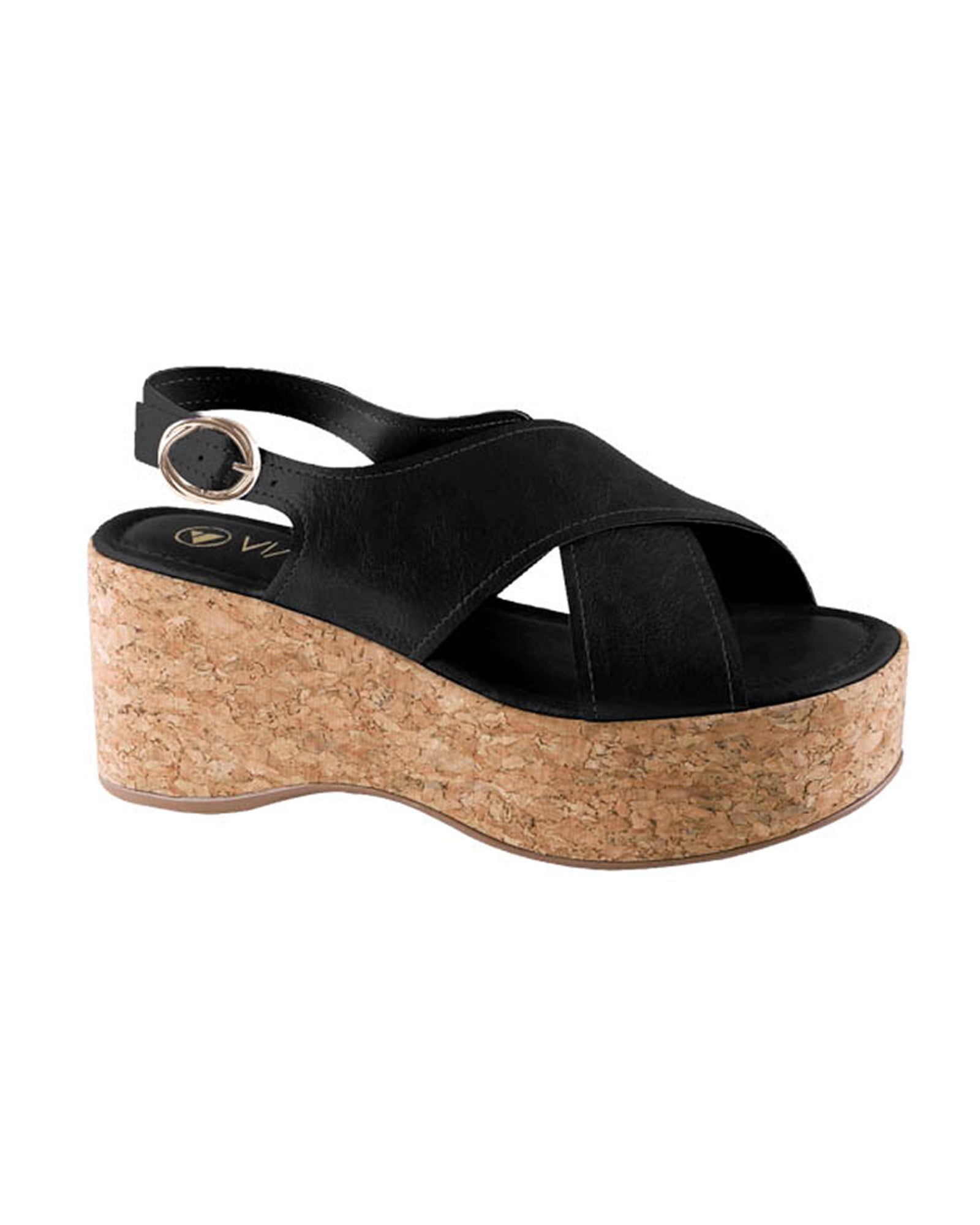 Sandalia Anabela 907022 Napa Destroyer Preto