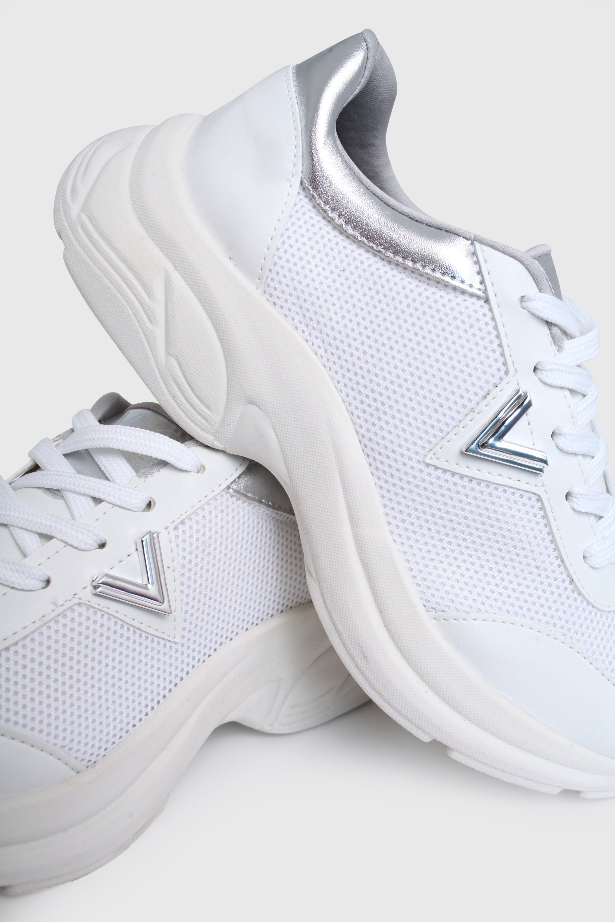 Tenis 914005 Tela Favo Branco