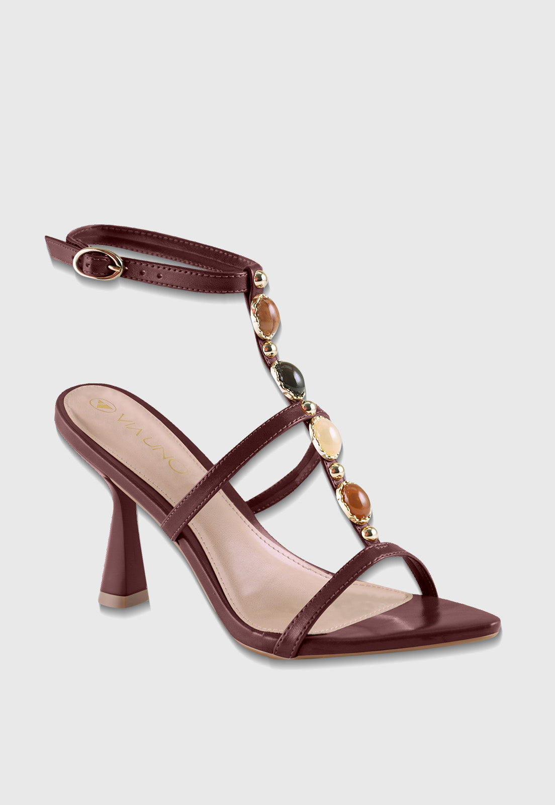 Sandalia Salto Alto 919007 Napa Rock Marsala