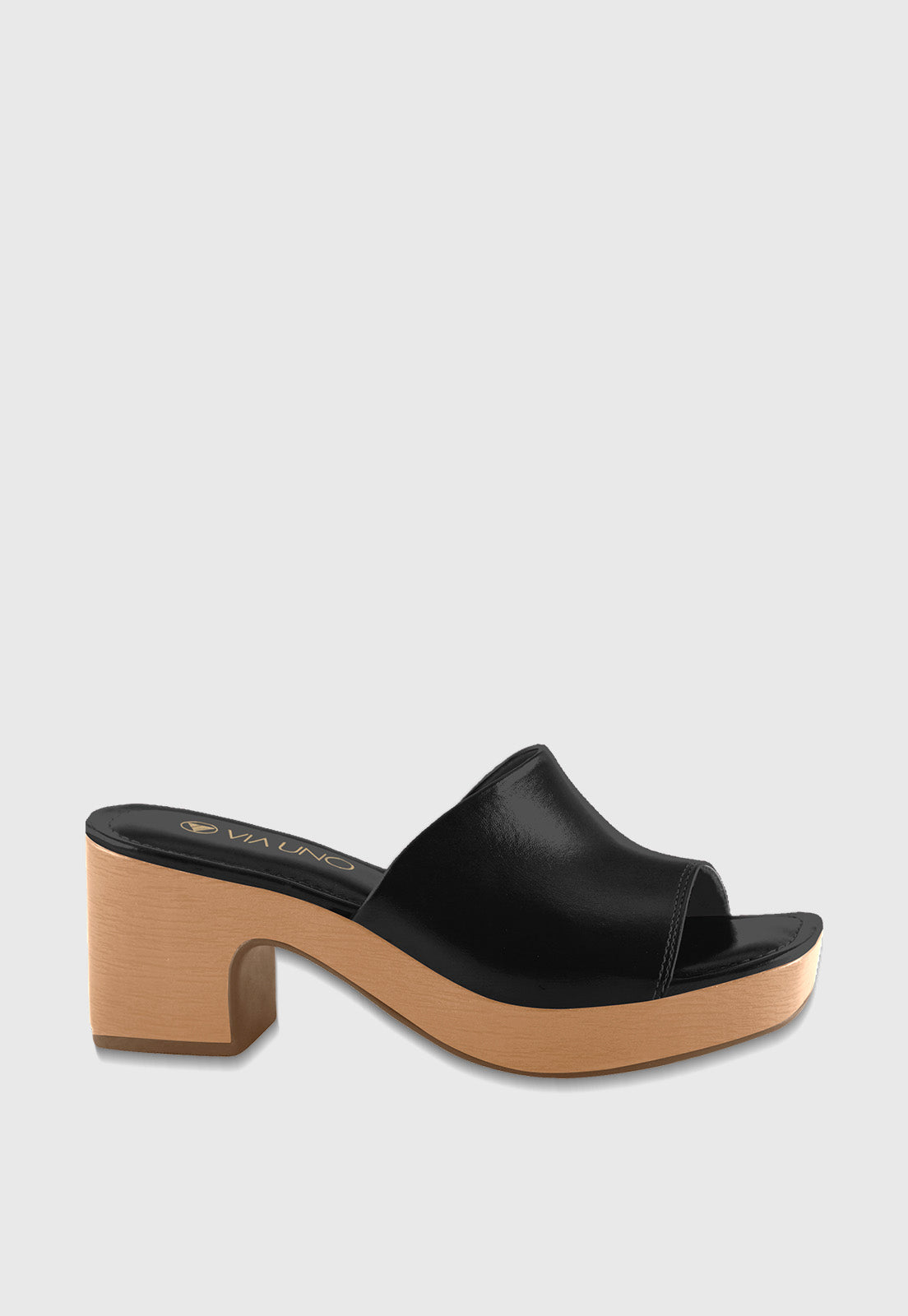 Tamanco Alto 920001 Napa Rock Preto