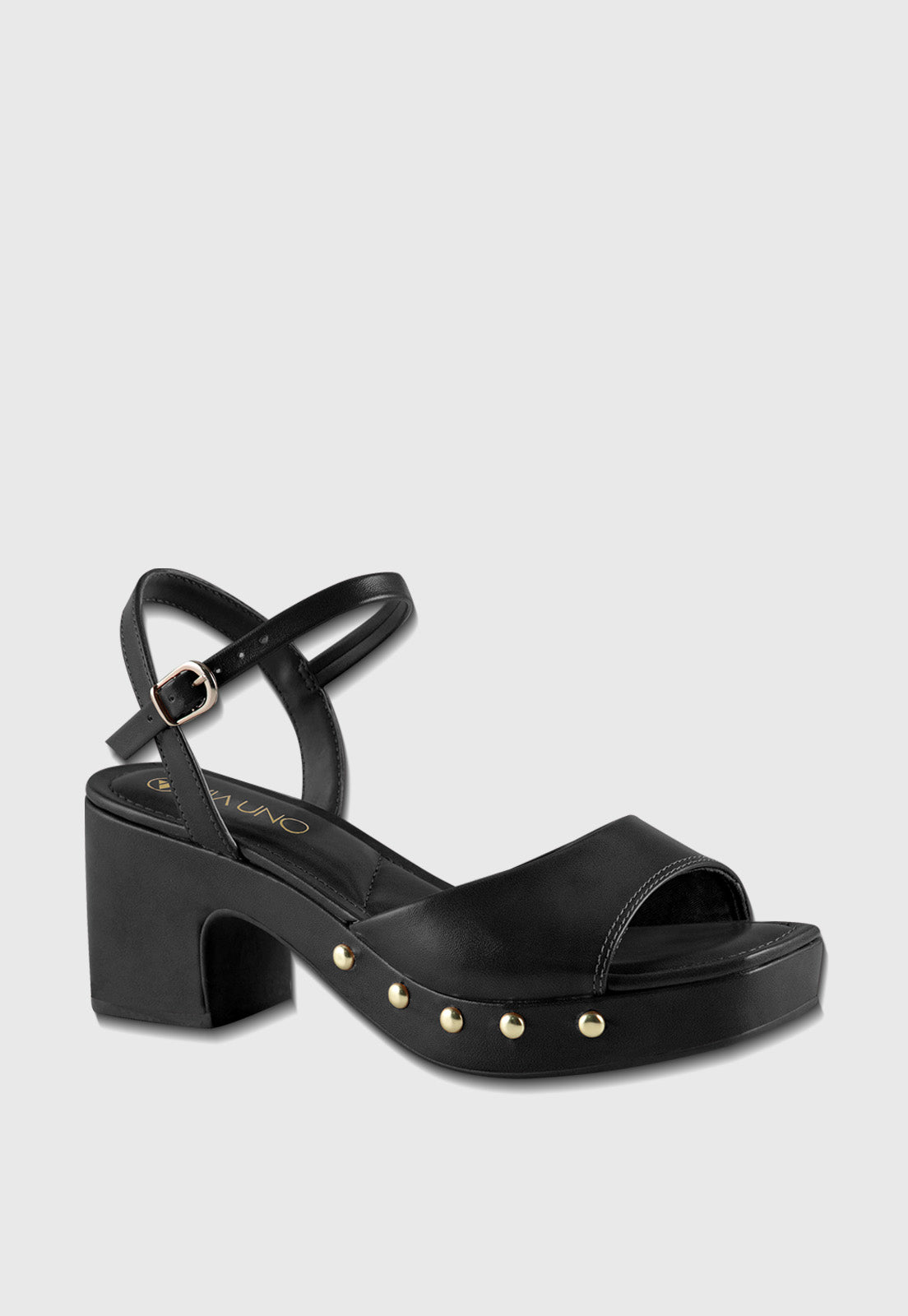 Sandalia Salto Alto 920013 Napa Rock Preto