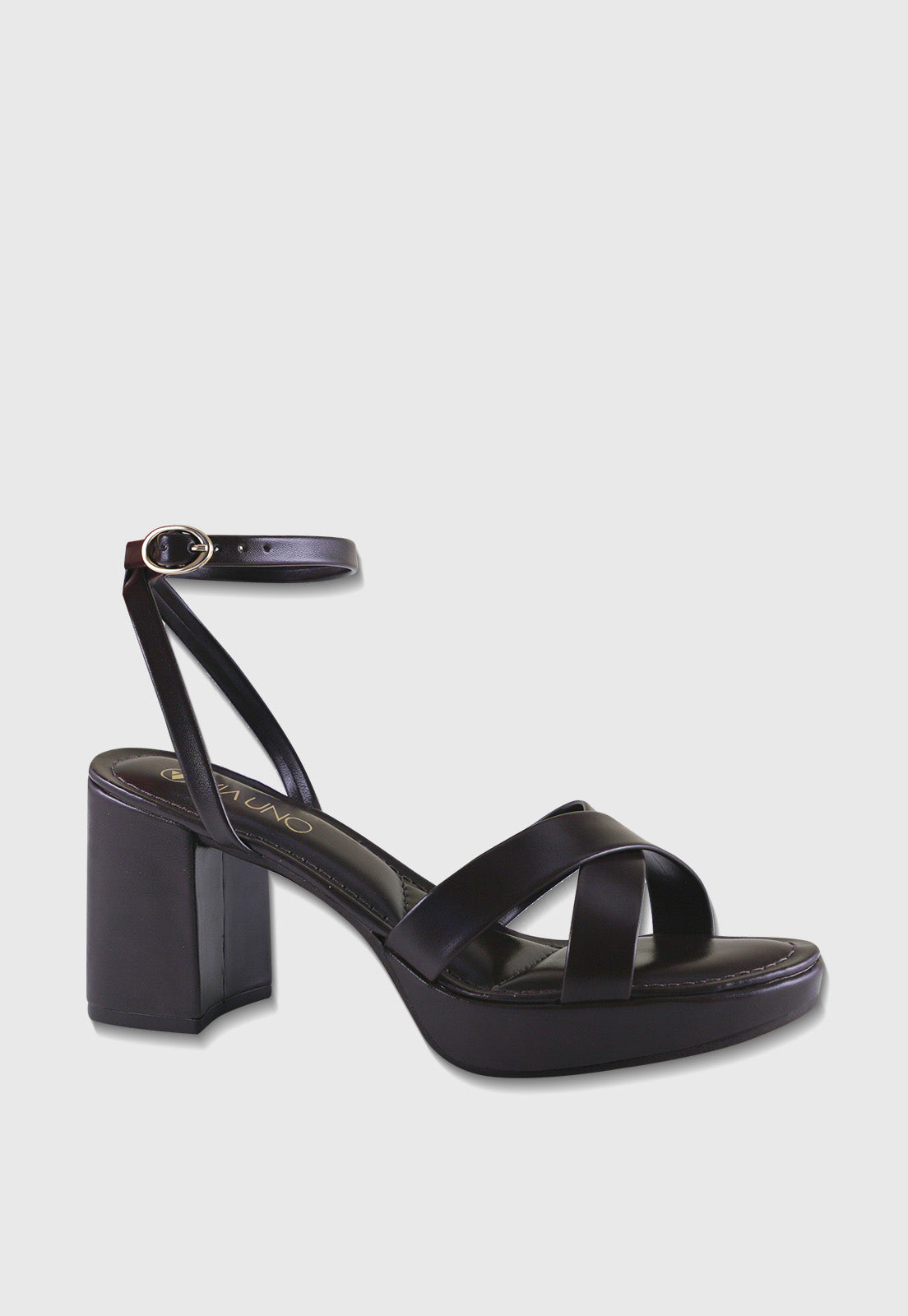 Sandalia Salto Alto 940001 Napa Rock Marrom