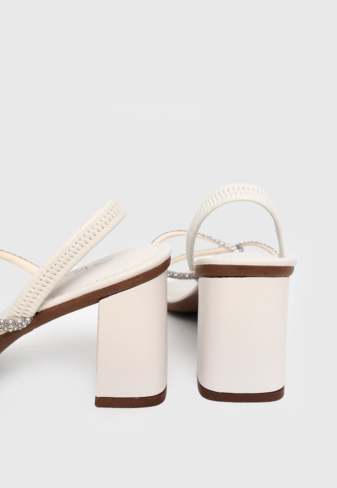 Sandalia Salto Medio 942005 Mestiço Off White
