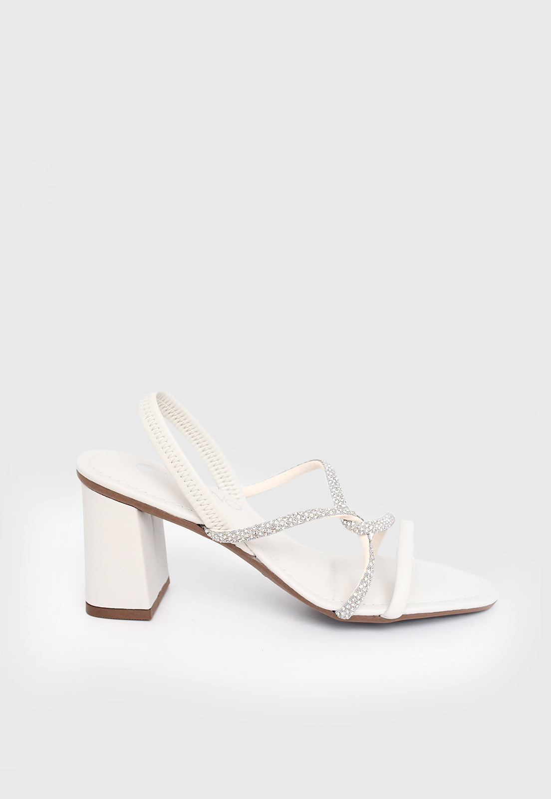 Sandalia Salto Medio 942005 Mestiço Off White