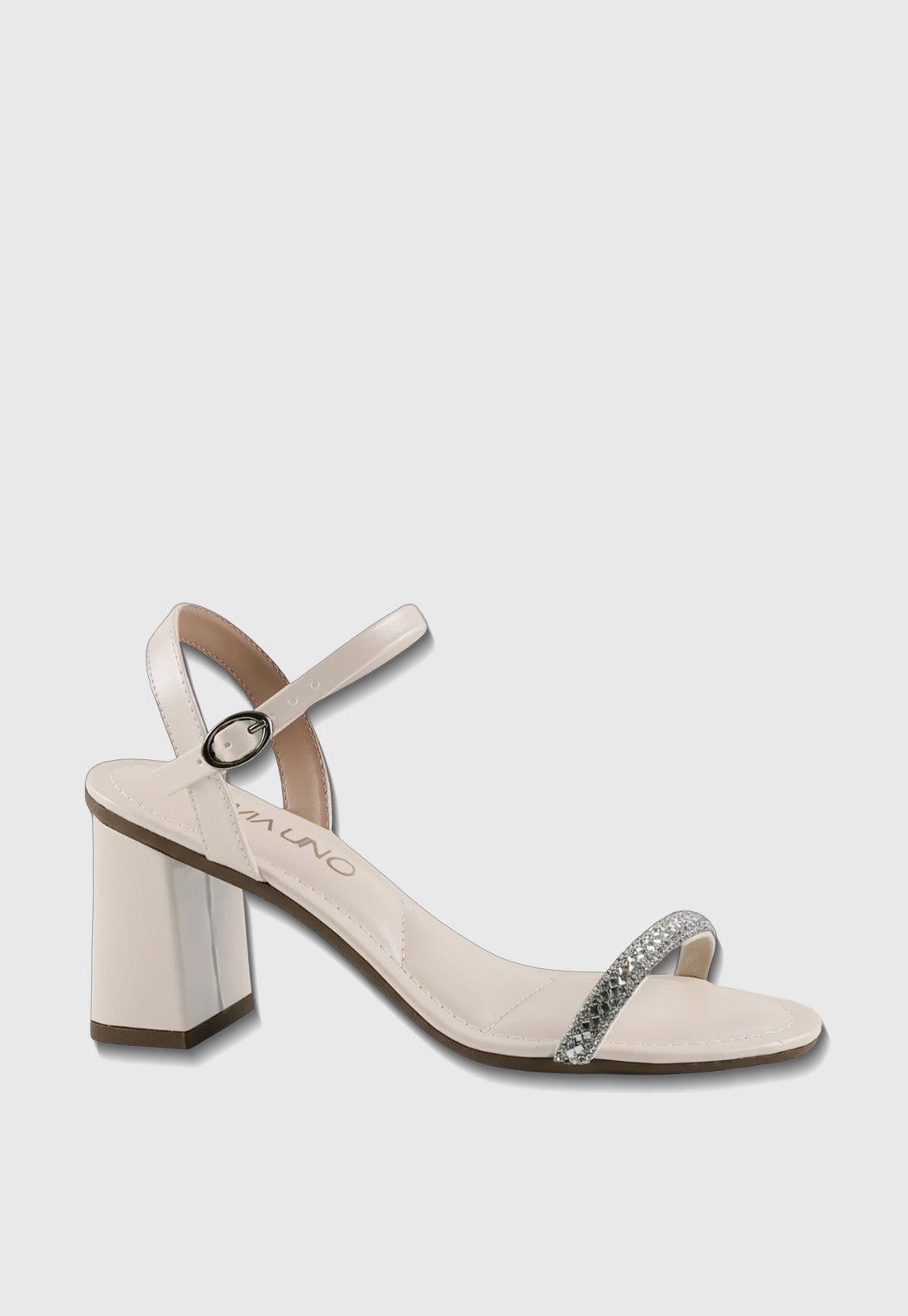 Sandalia Salto Medio 942027 Napa Off White