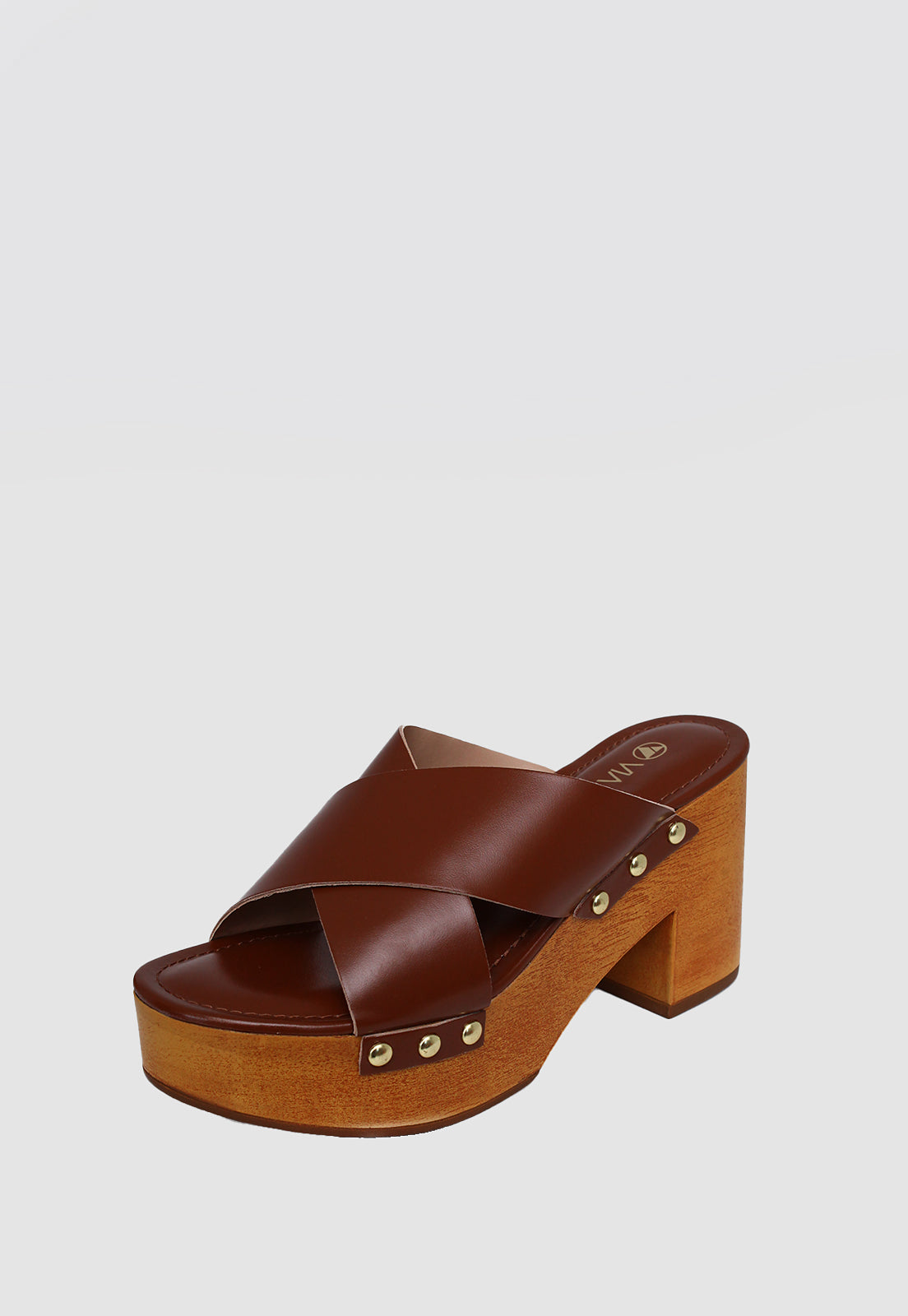 Tamanco Alto 947001 Napa Rock Caramelo