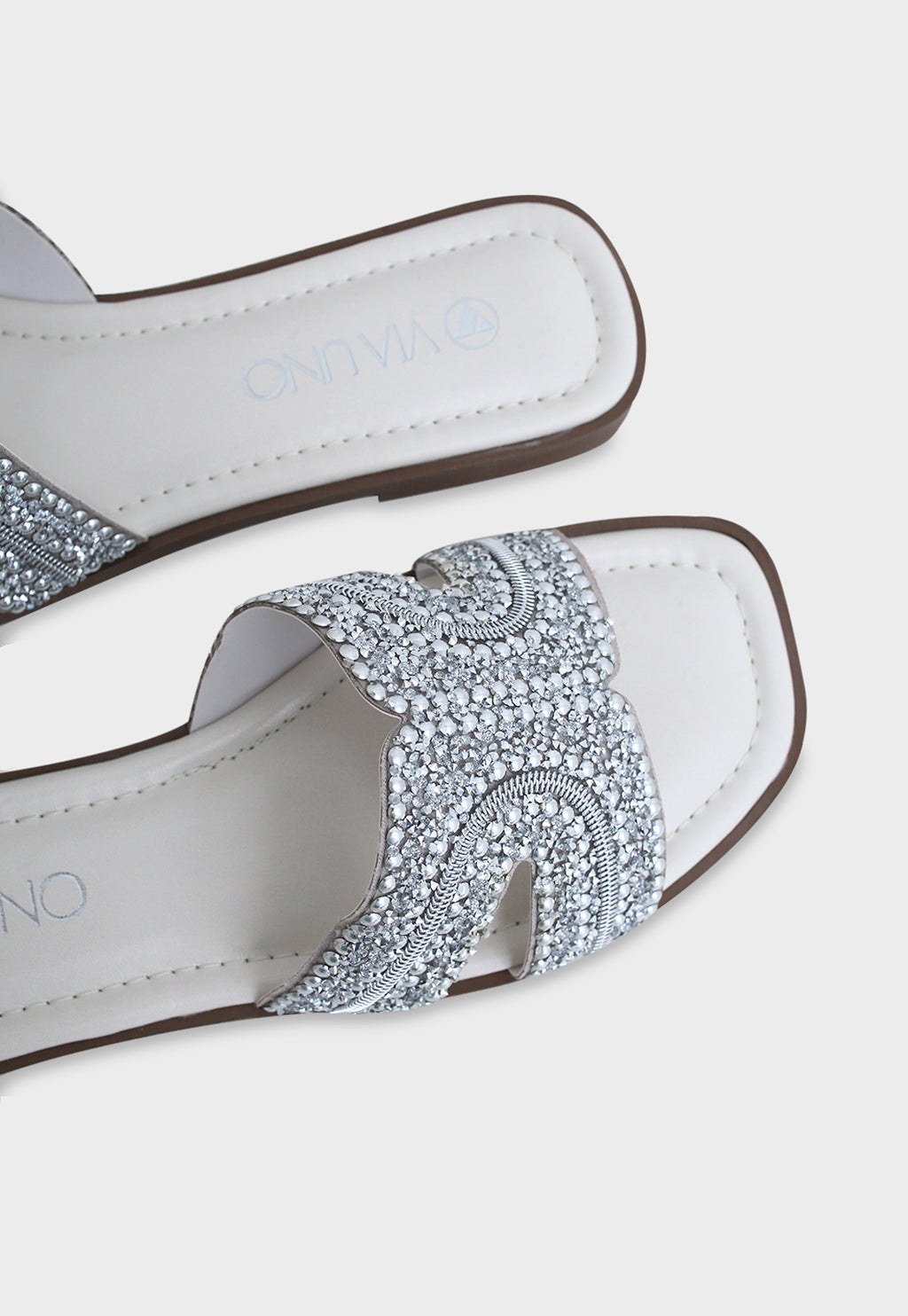 Sandalia Flat 948028 Napa Rock Off White