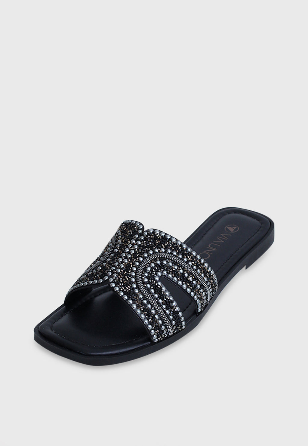 Sandalia Flat 948028 Napa Rock Preto