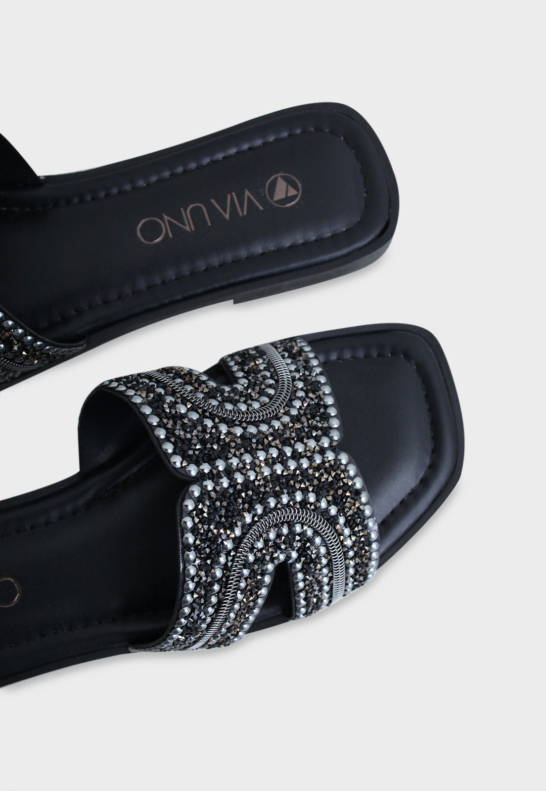 Sandalia Flat 948028 Napa Rock Preto