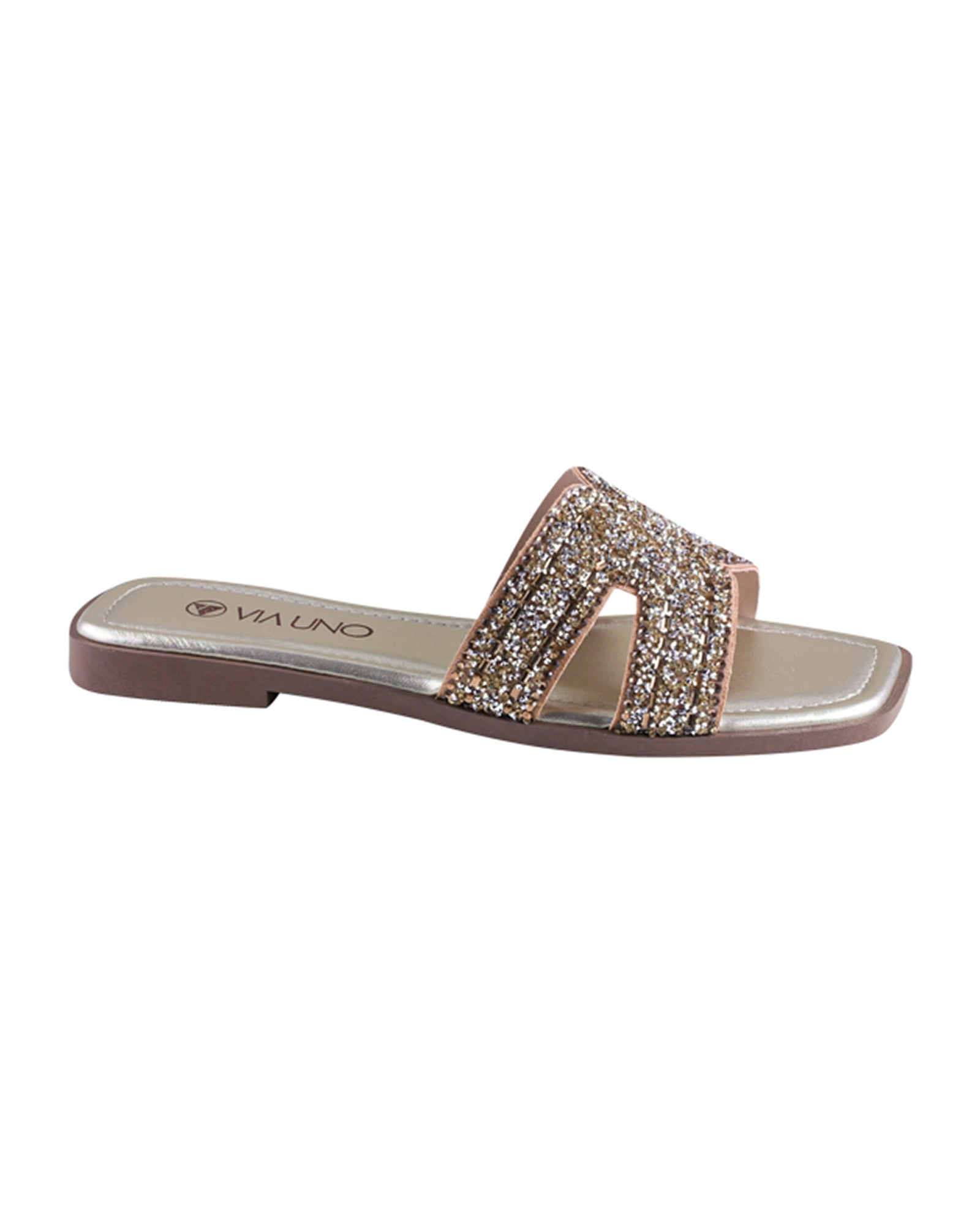 Sandalia Flat 948028 Lux Ouro