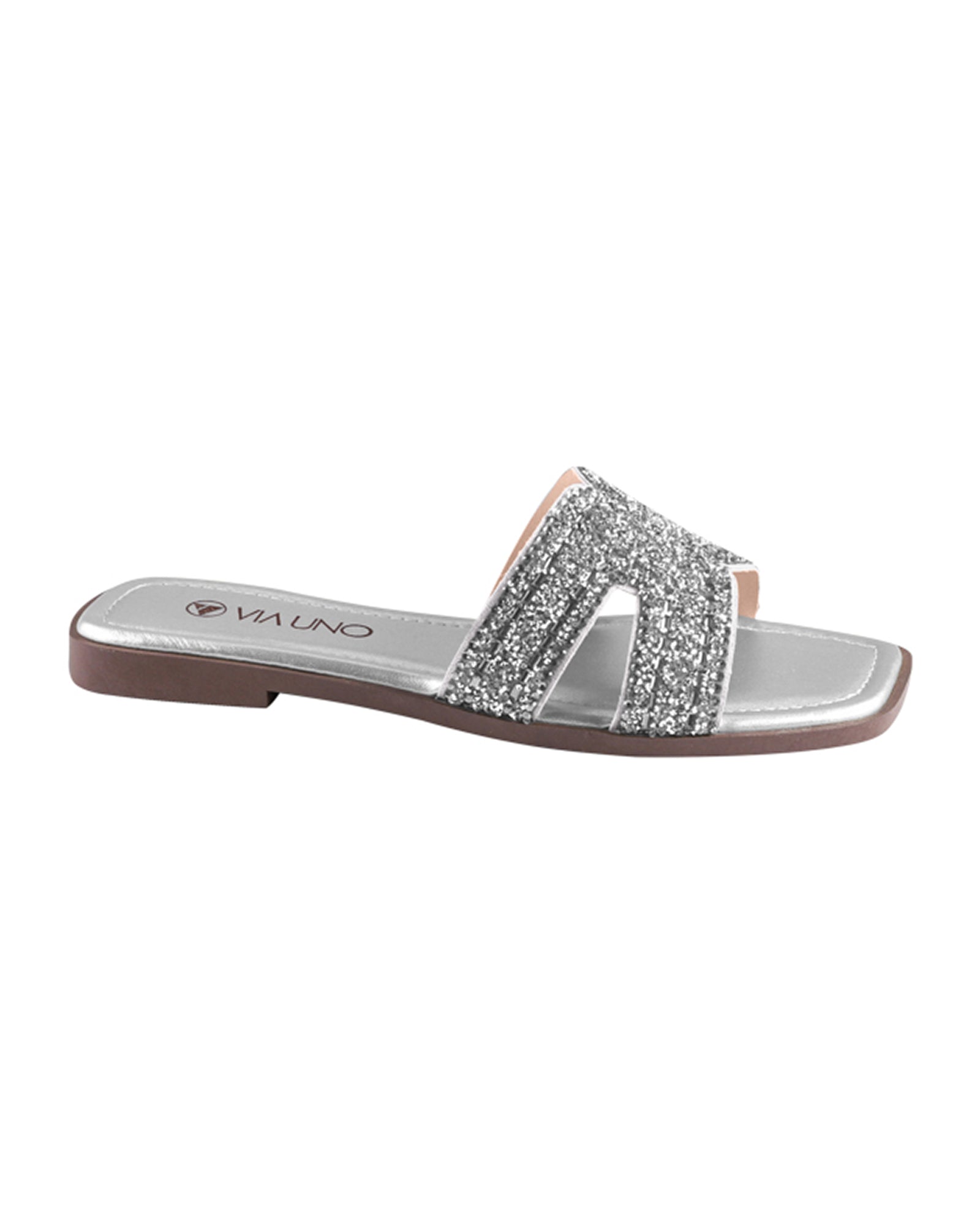 Sandalia Flat 948028 Lux Prata