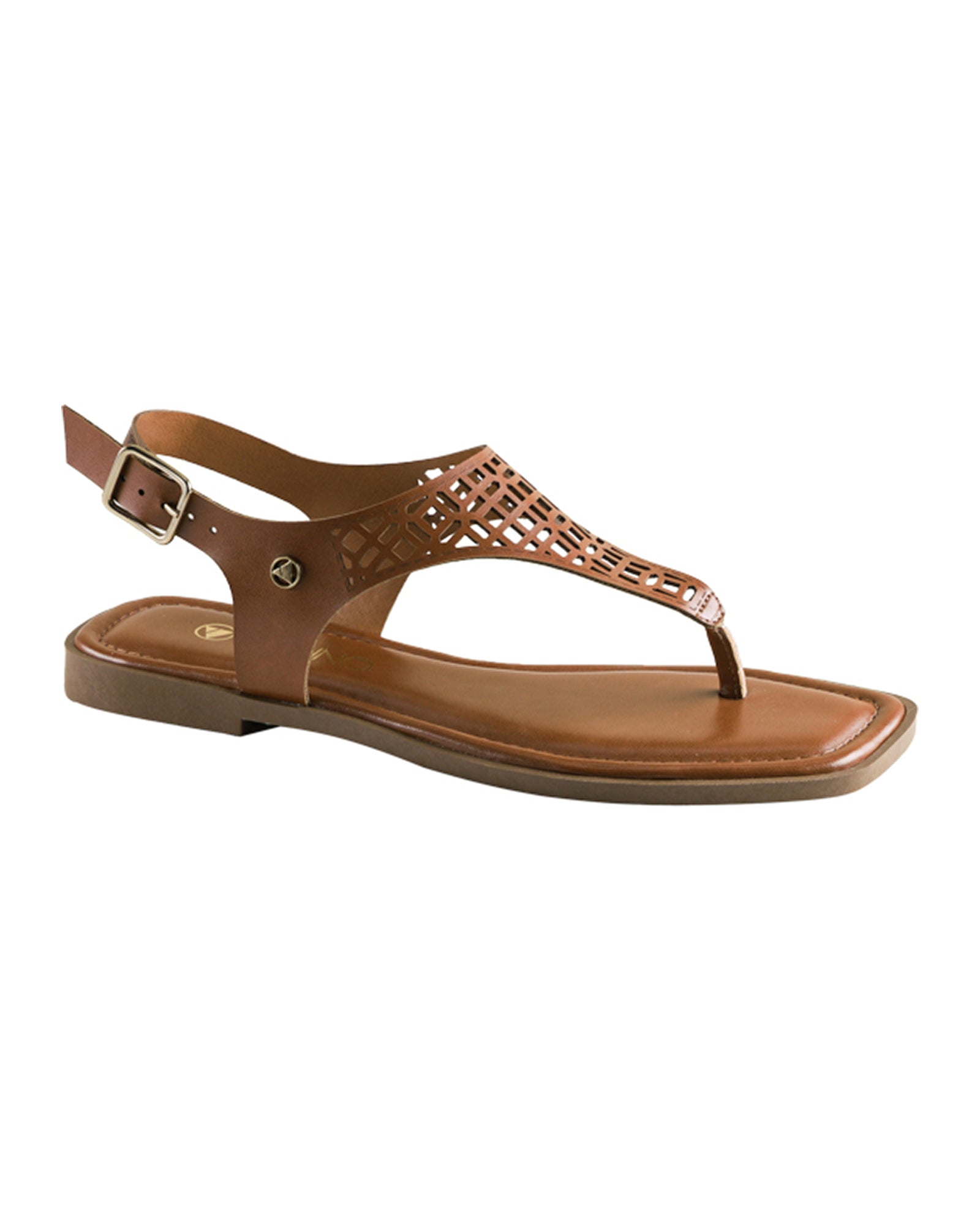 Sandalia Flat 948090 Napa Rock Caramelo