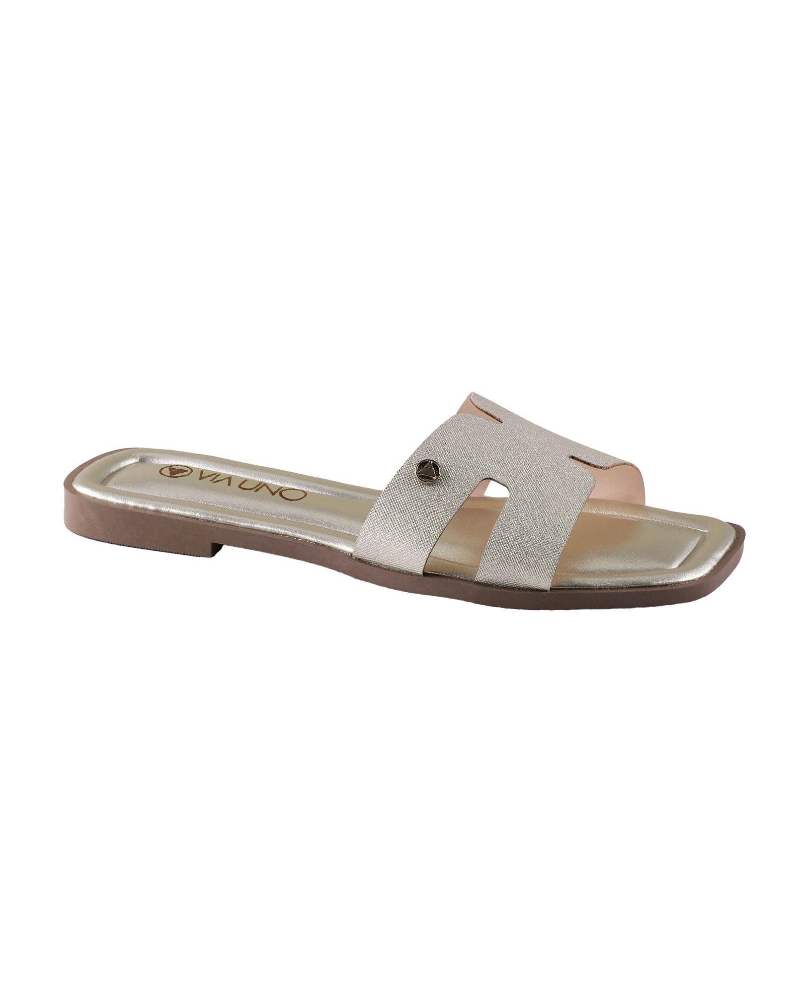 Sandalia Flat 948096 Tec Gli Ouro