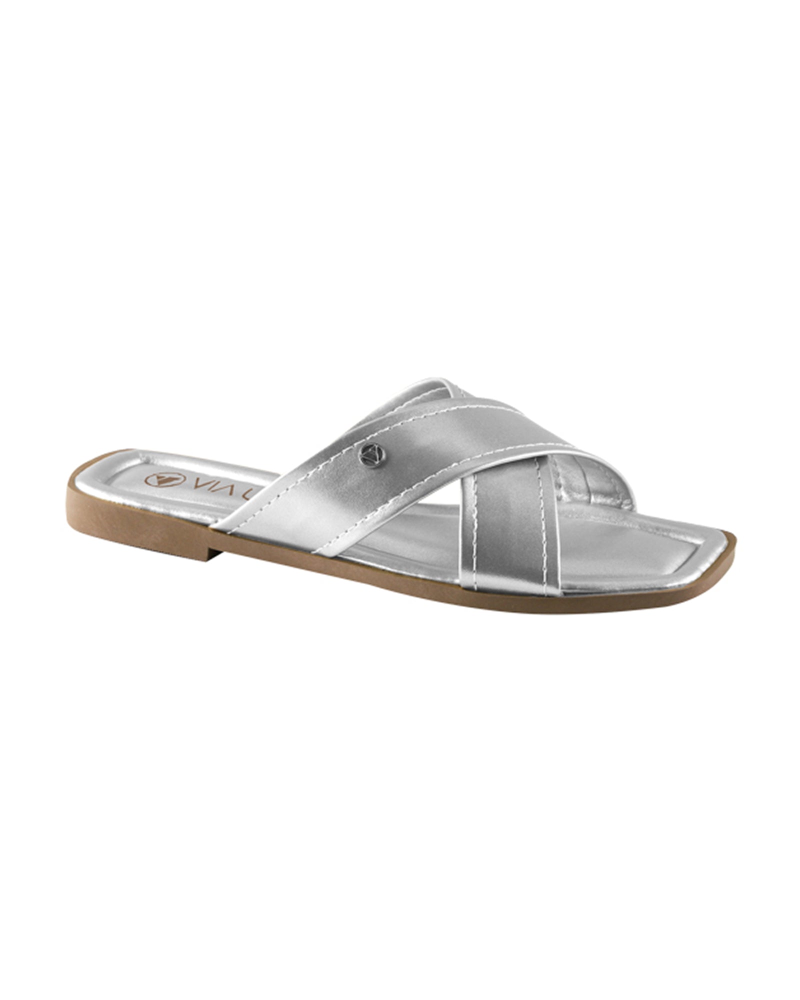 Sandalia Flat 948097 Sun Glo Prata